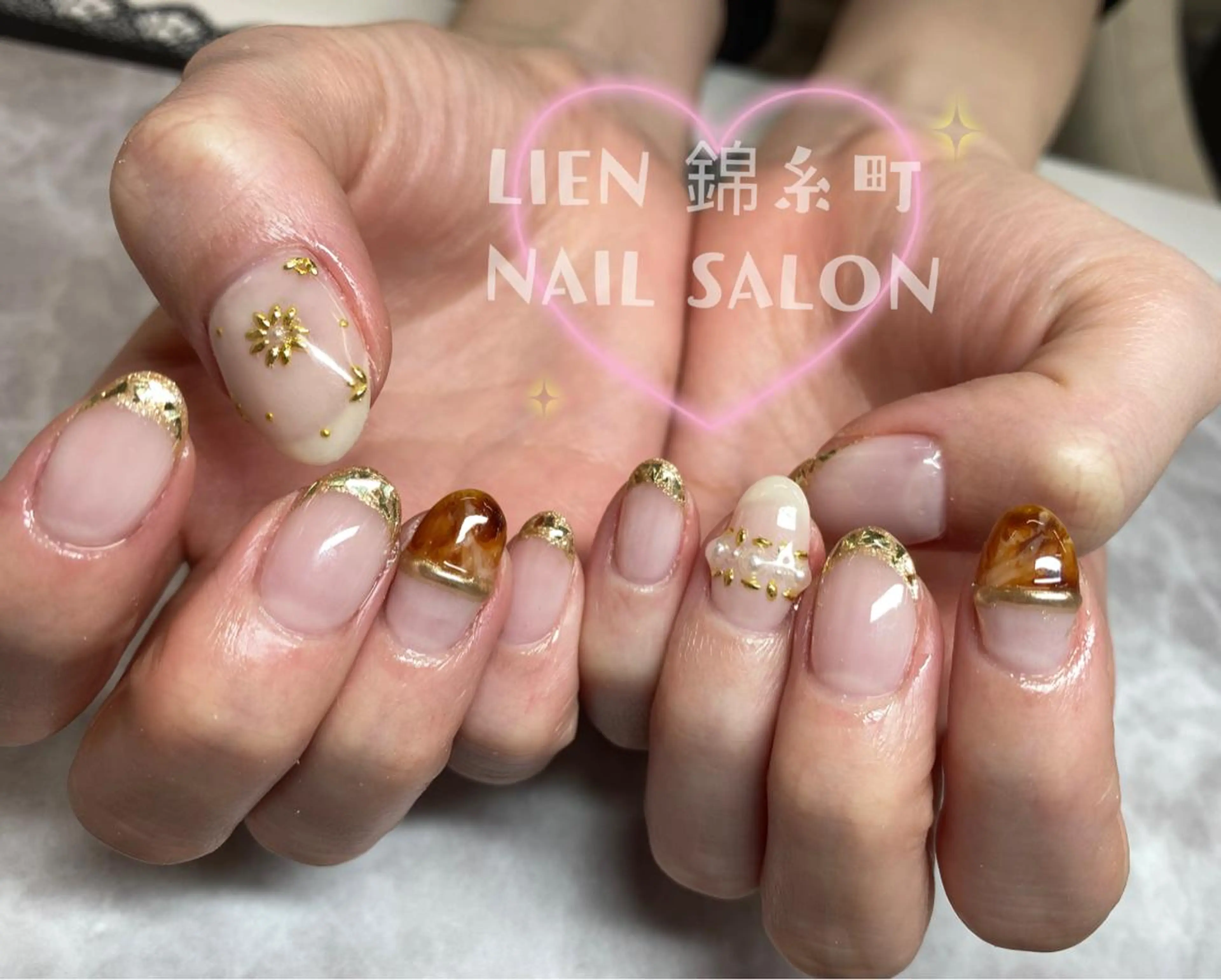 ネイル ニュアンスネイル ハンドネイル Lien  _リエン リエンのネイルデザイン