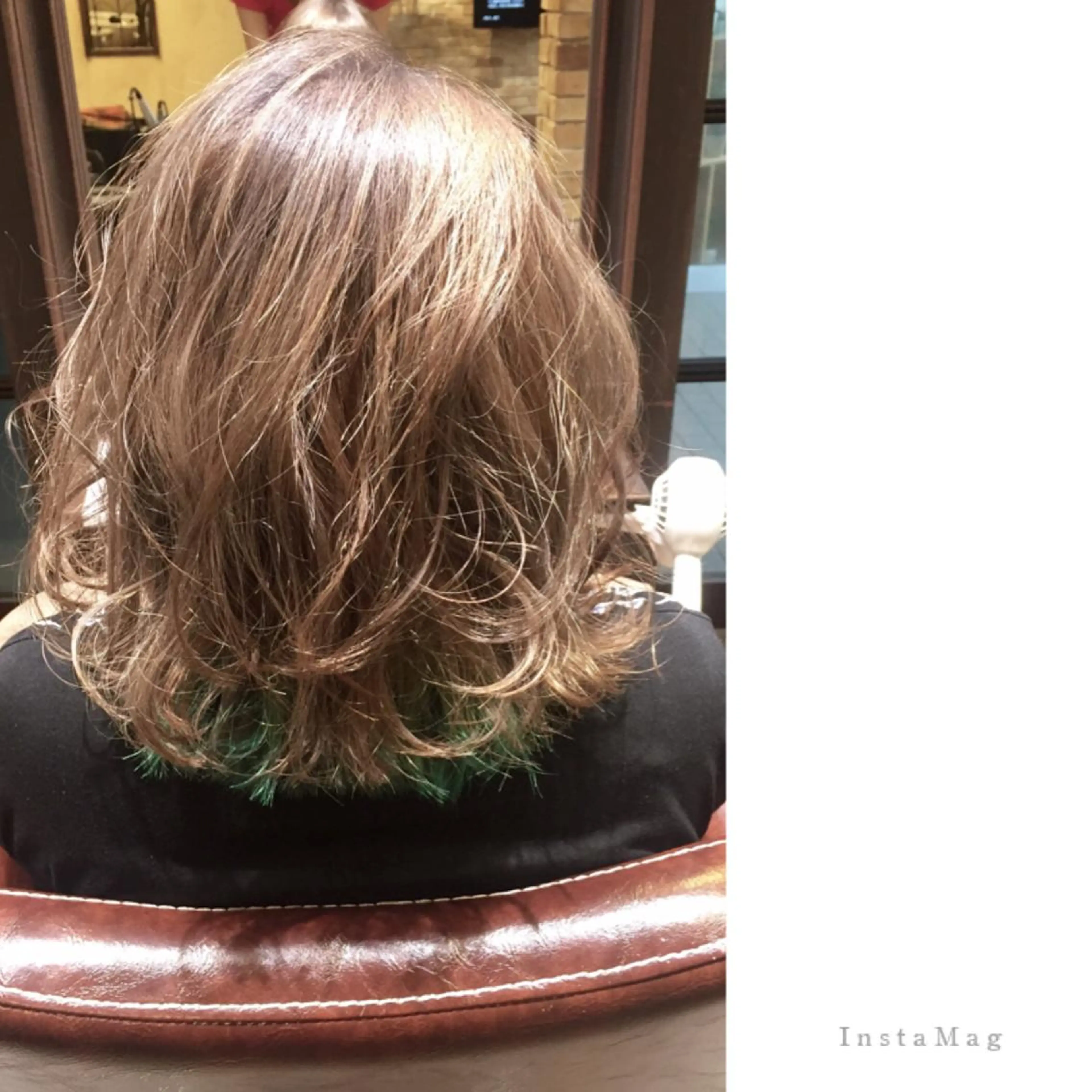 セミロング カラー アッシュ ブリーチ インナーカラー Ly   hair（リーヘア）所属・Lyhair🦊🎀 AKIのヘアスタイル