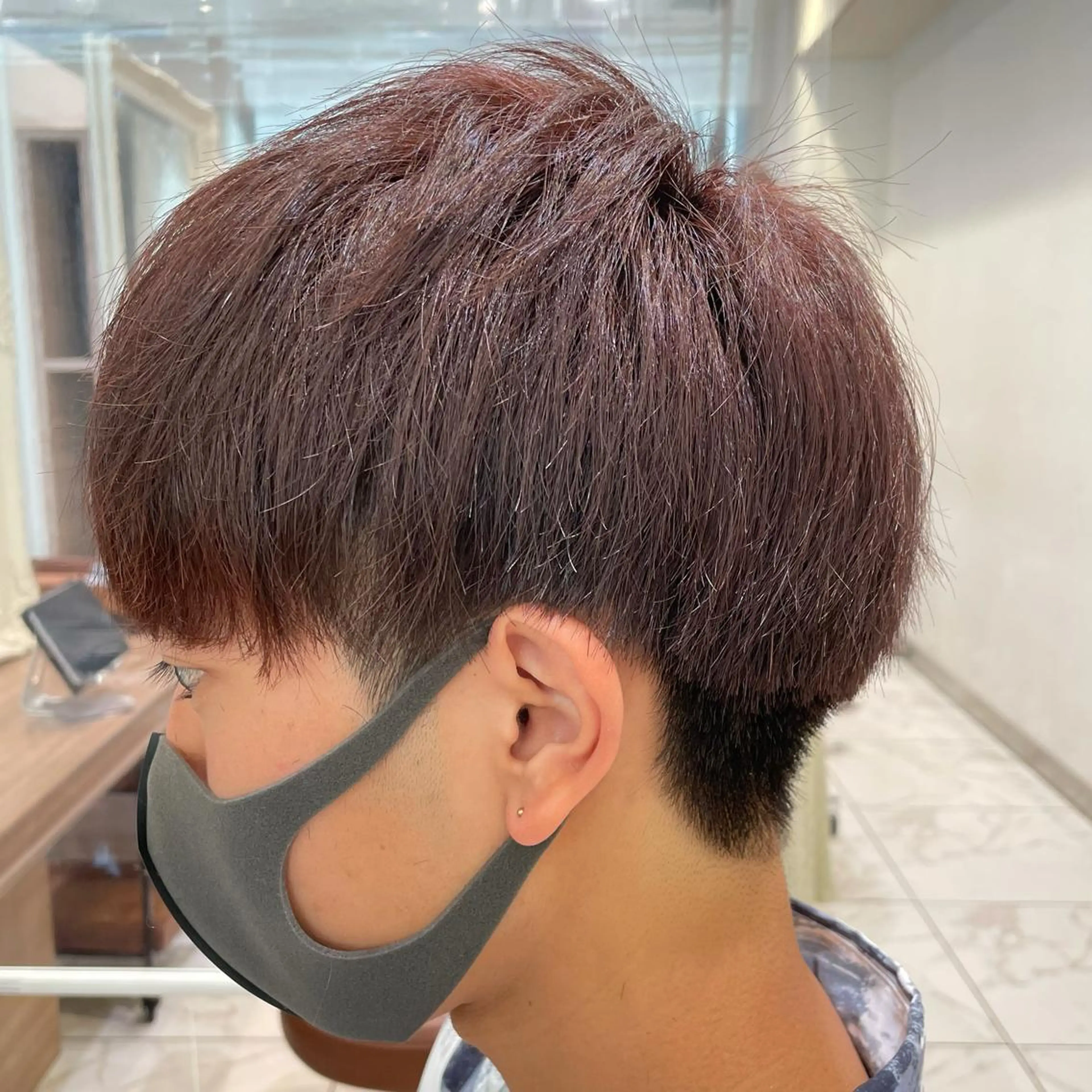 ショート カラー メンズ カット ヘアカラー ヘアセット 【メンズ縮毛矯正】 田中秀斗のヘアスタイル