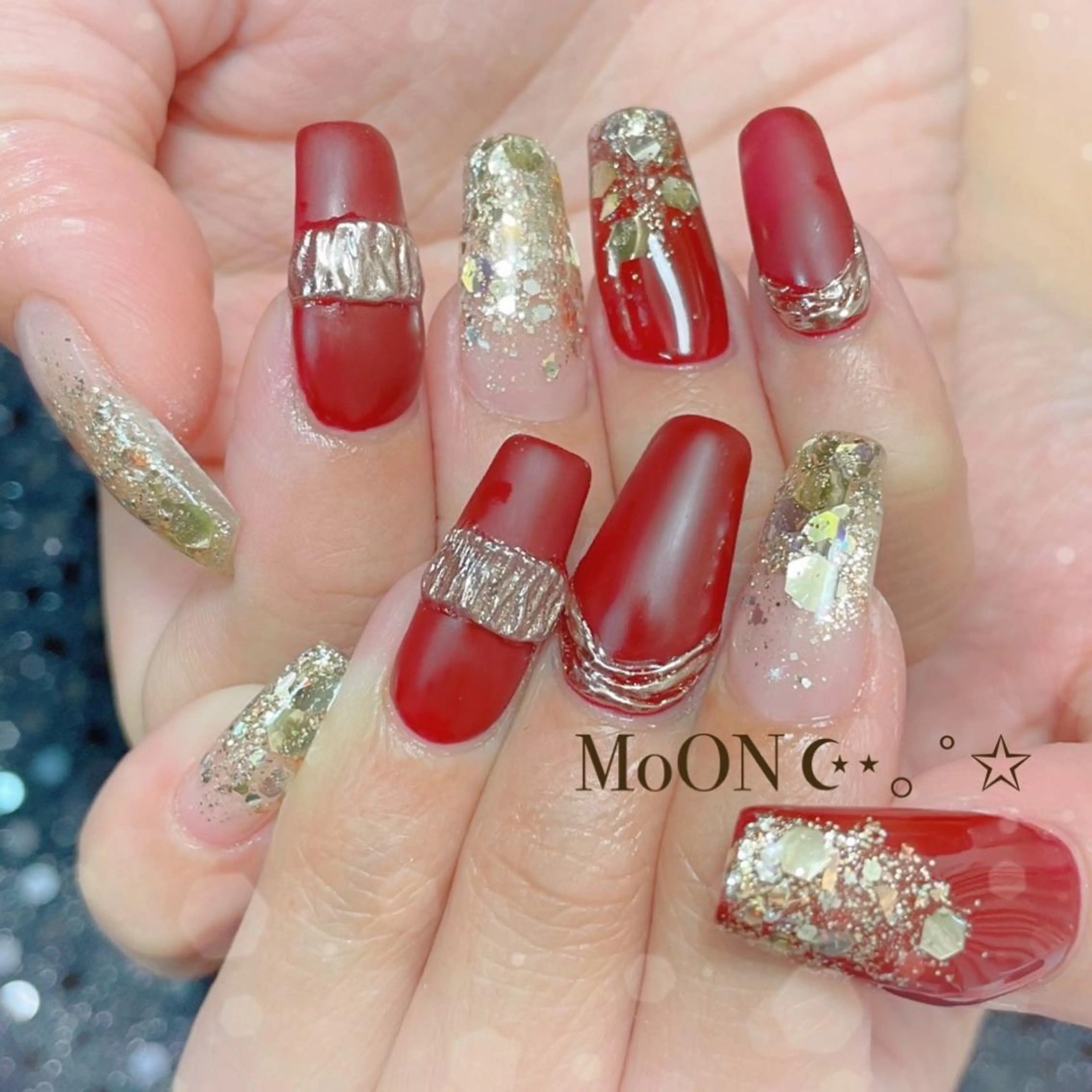 ネイル ハンドネイル ハンドケア MoON...❤︎ MeGuのネイルデザイン