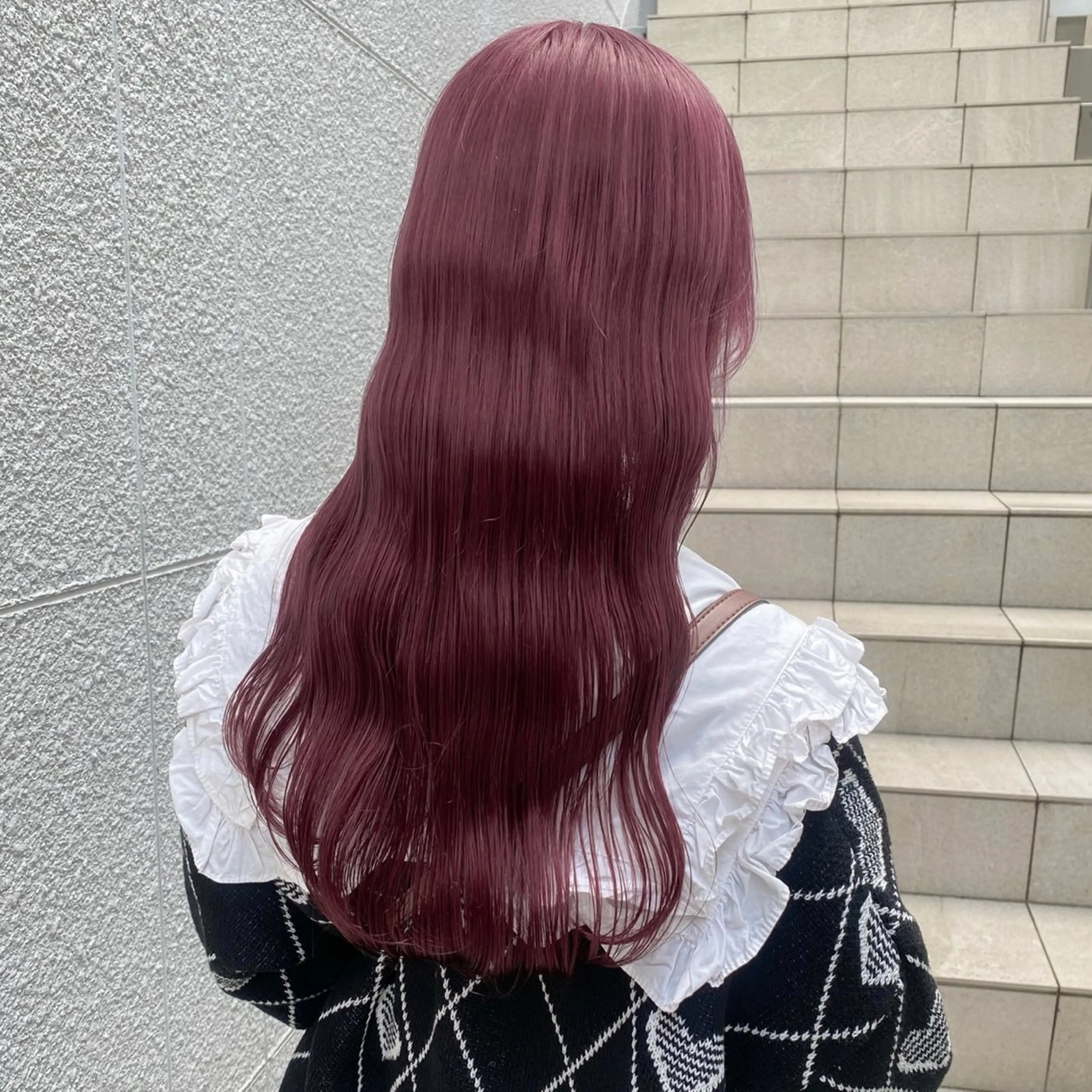 ロング カラー 木下 梓のヘアスタイル