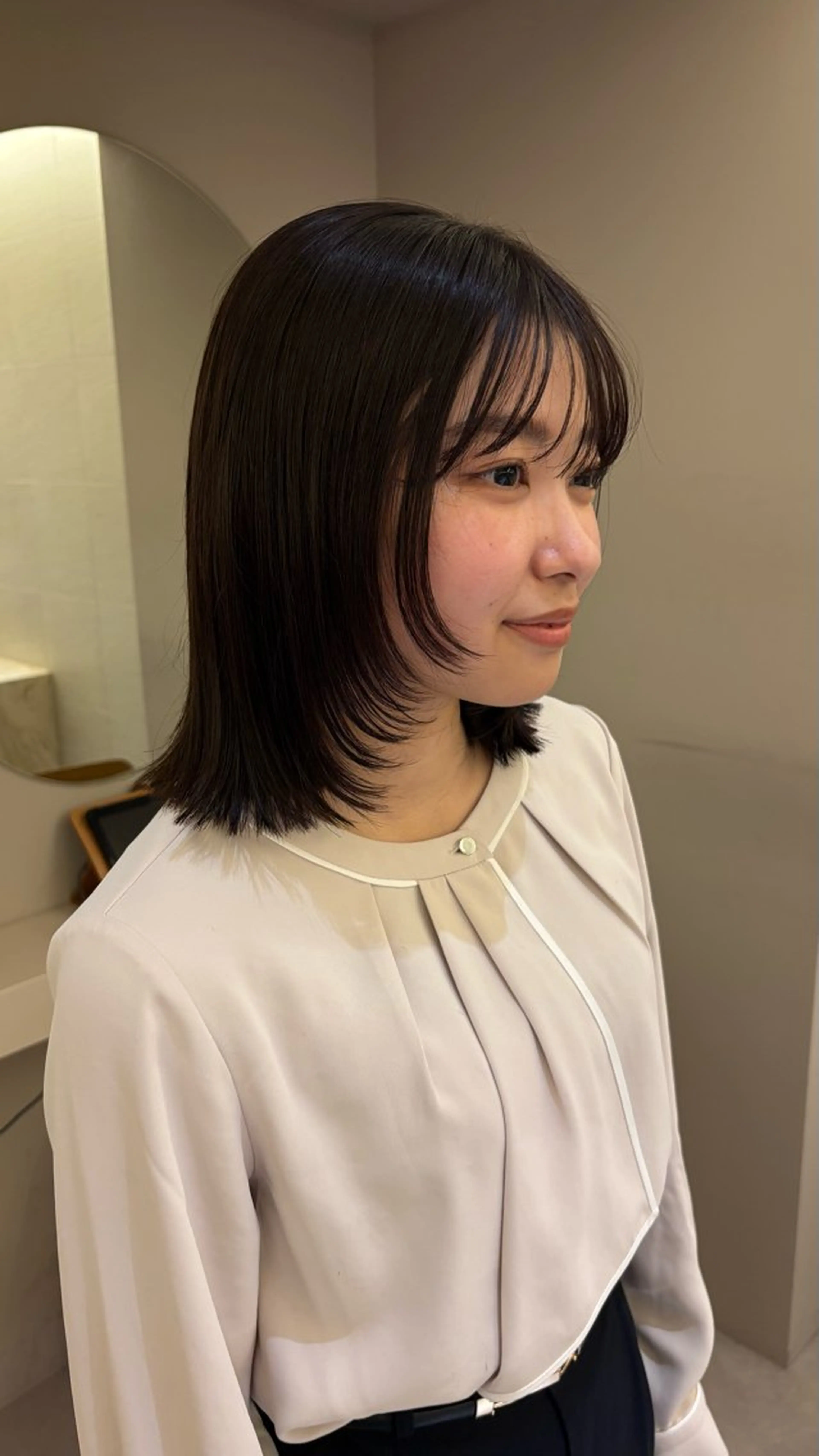 ミディアム 《無料カットモデル / perm》ナミのヘアスタイル