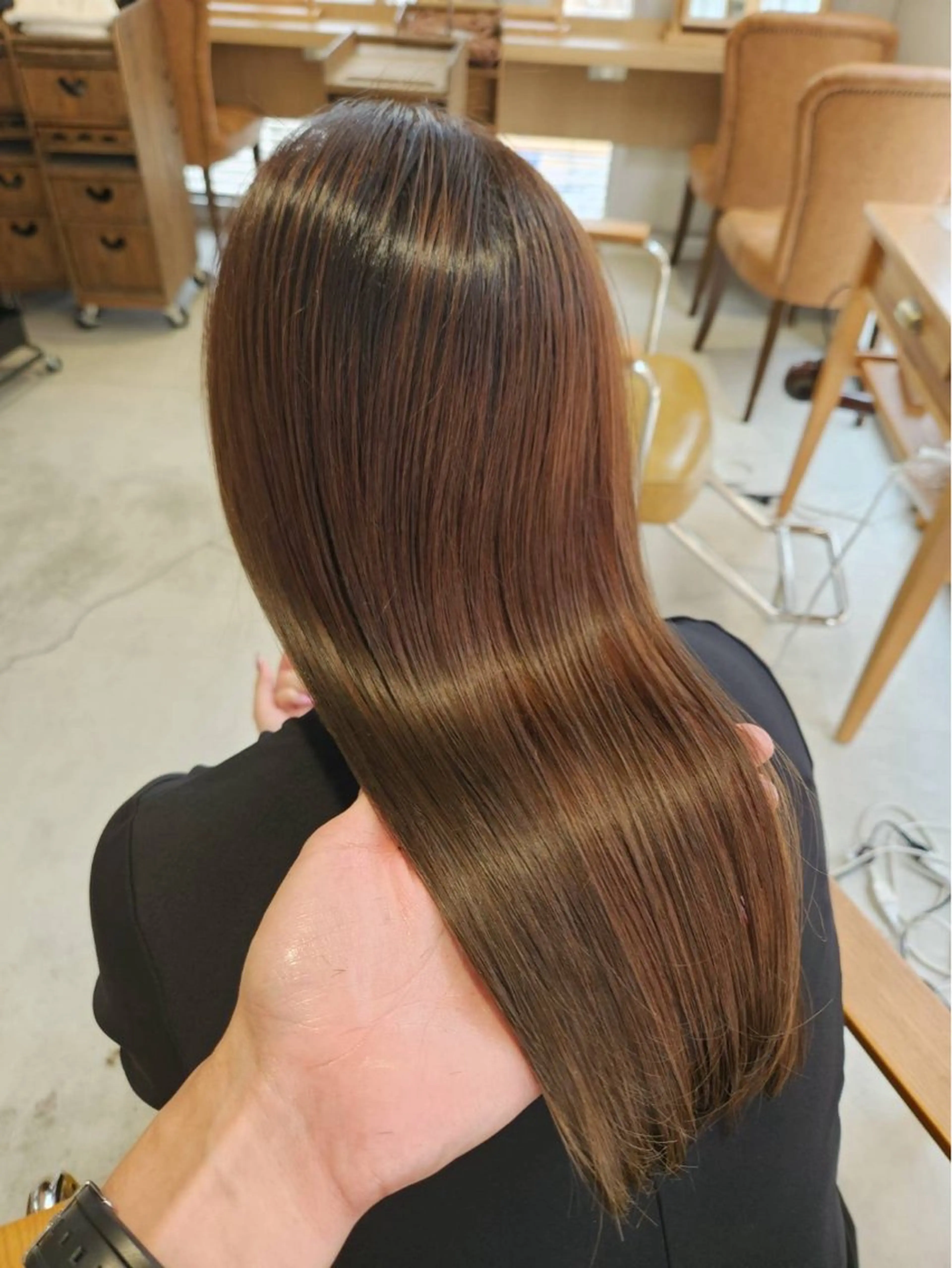 ロング カラー 柳樂 響のヘアスタイル