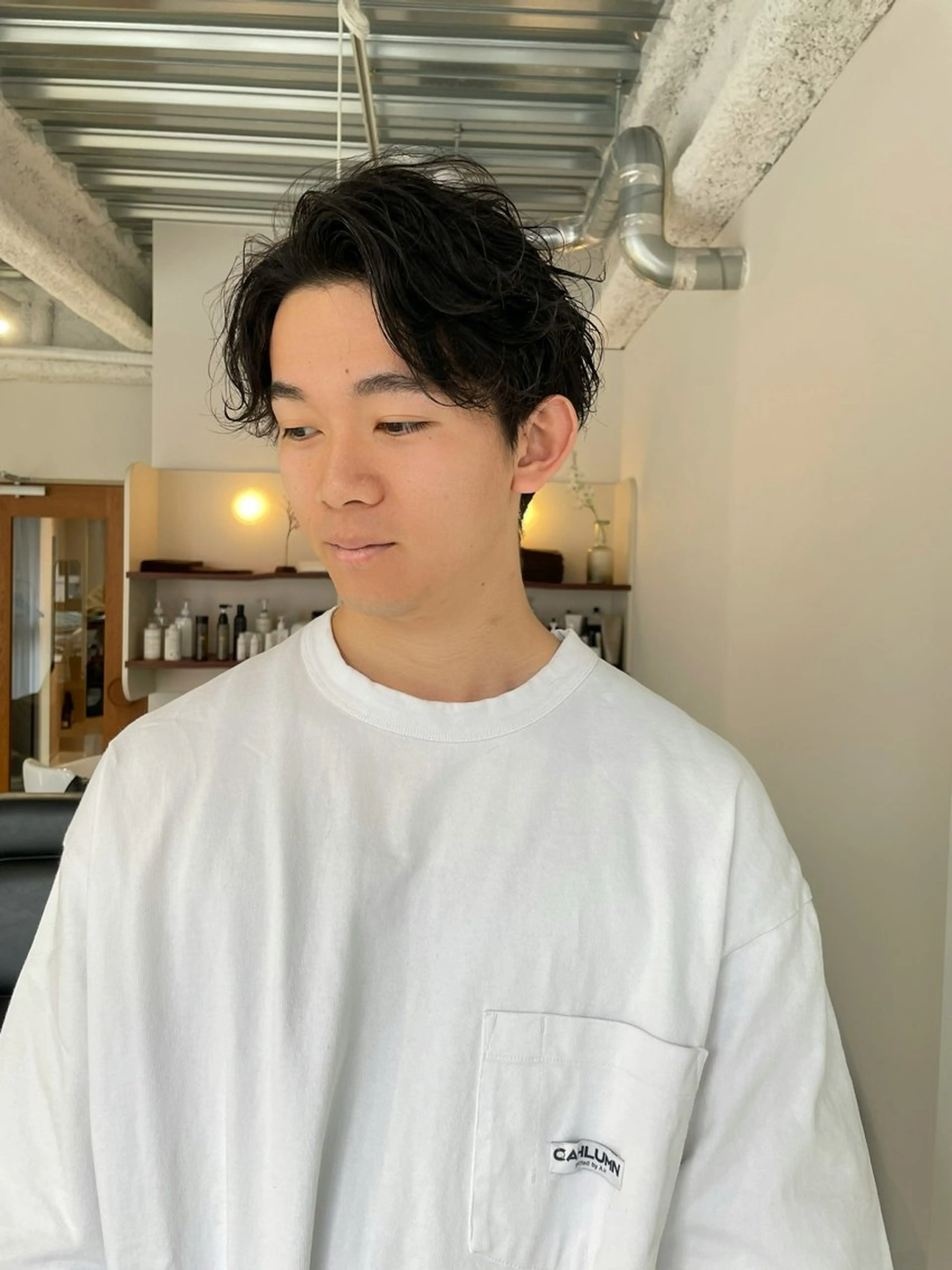 パーマ メンズ YinYang所属・川﨑 章弘のヘアスタイル
