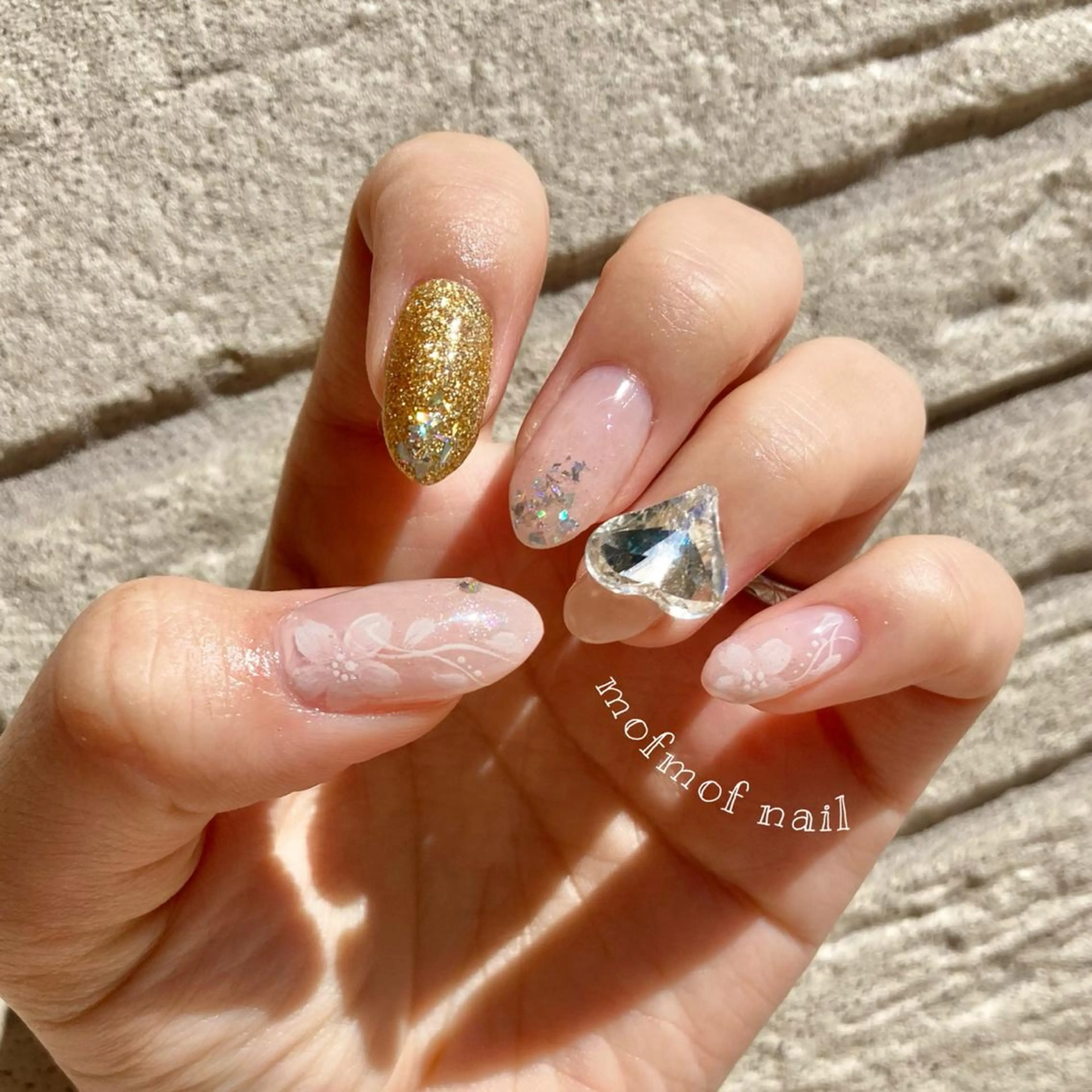 ネイル 桜ネイル ハート 韓国ネイル mofmofnail 🌿shimizuのネイルデザイン