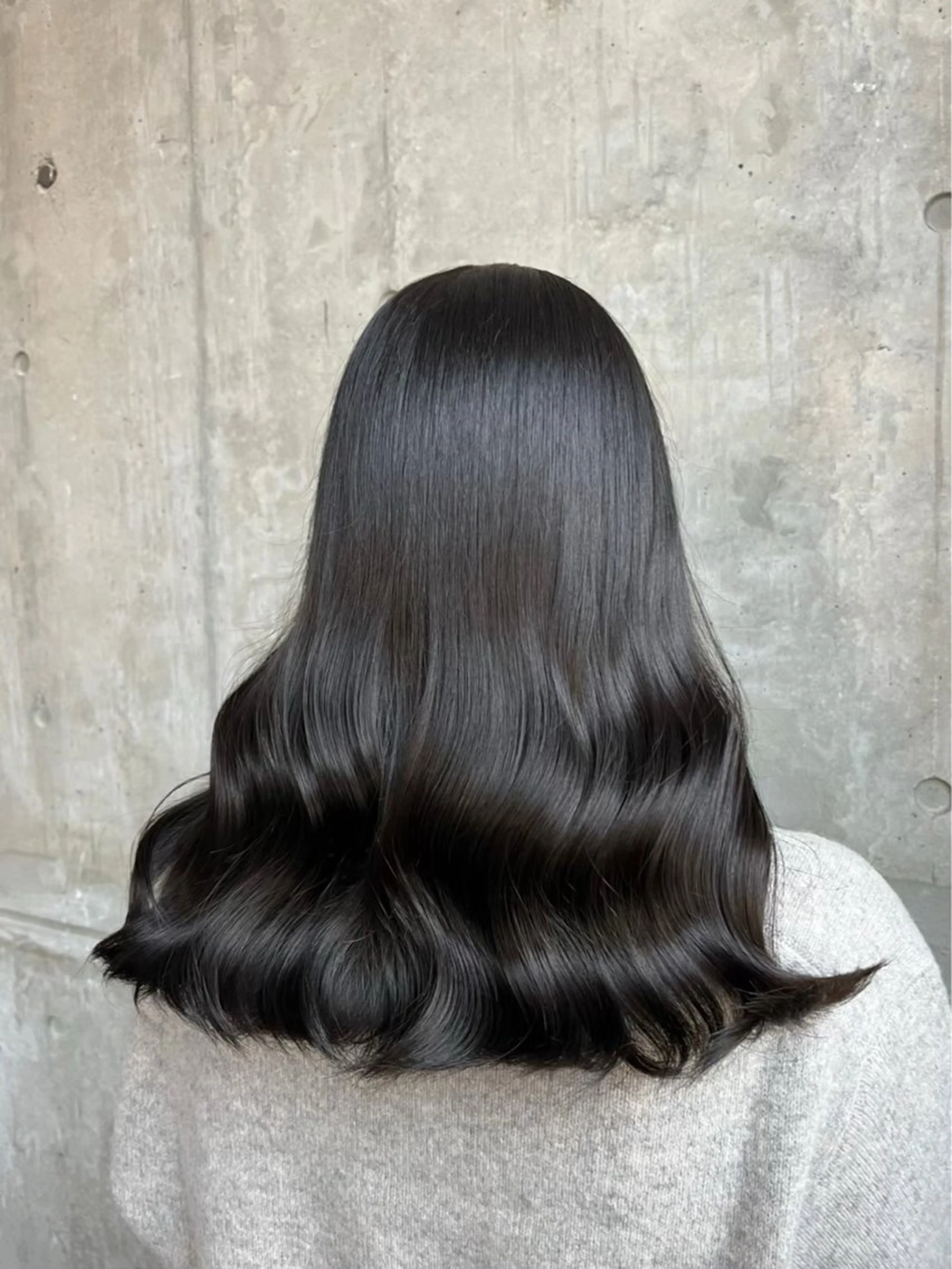 ロング カラー BABY 艶髪暗髪ヘア💖達人のヘアスタイル