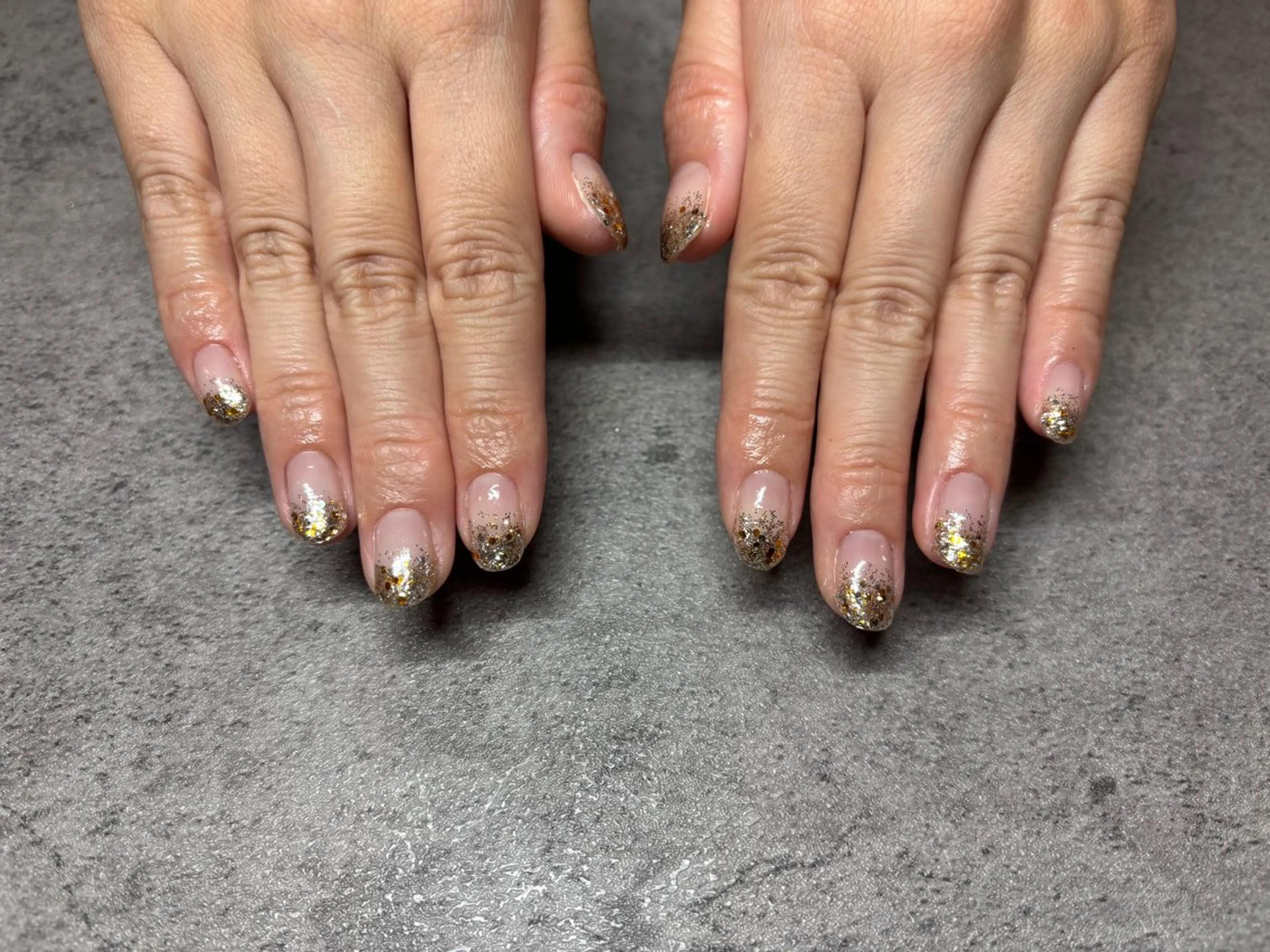 ネイル ラメ(グリッター) ラメグラデーション CHARME miyuのネイルデザイン