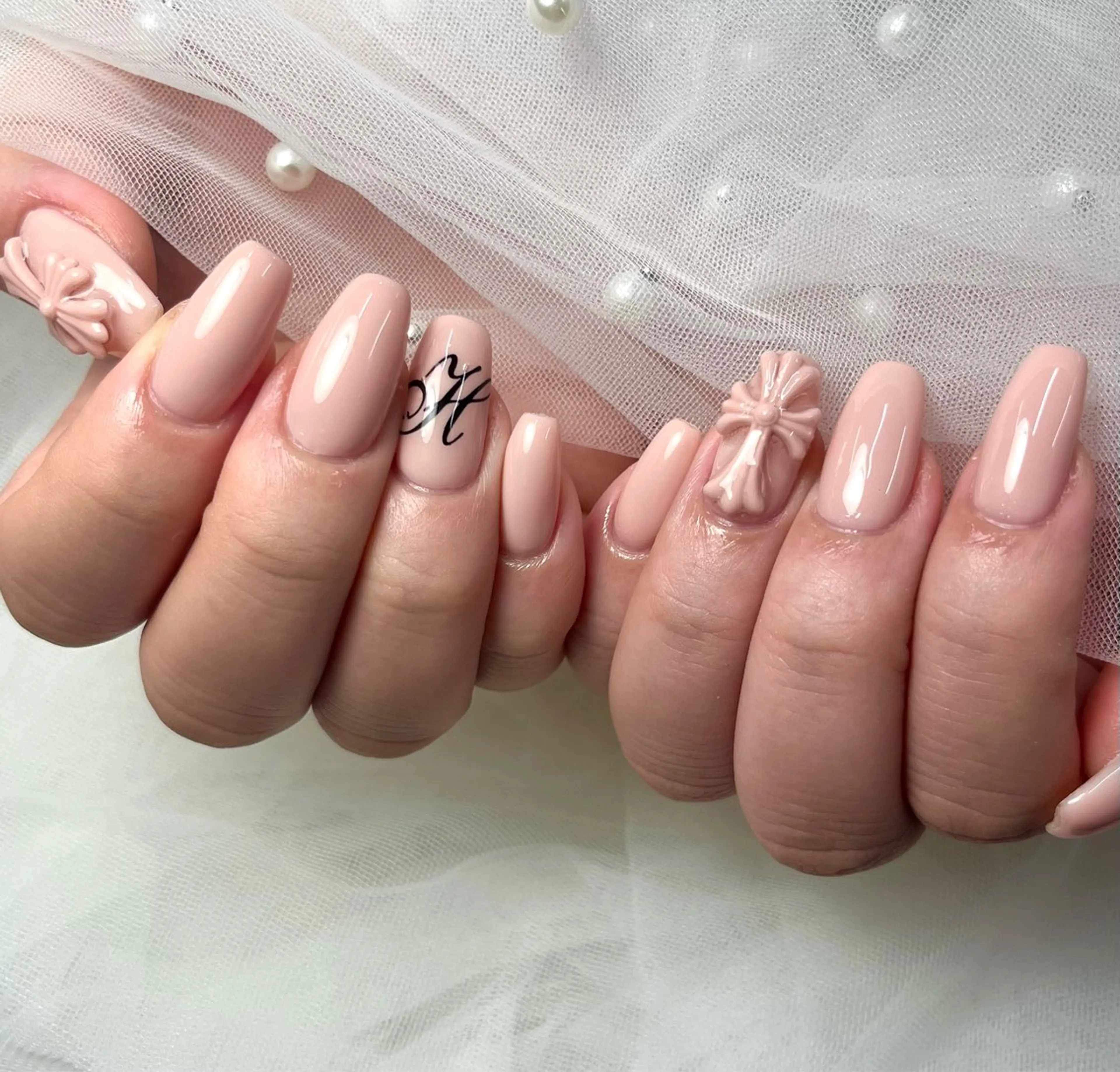 ネイル 韓国ネイル ワンカラーネイル ピンク ワンホンネイル ハンドネイル ToliyDeliy Mayuのネイルデザイン