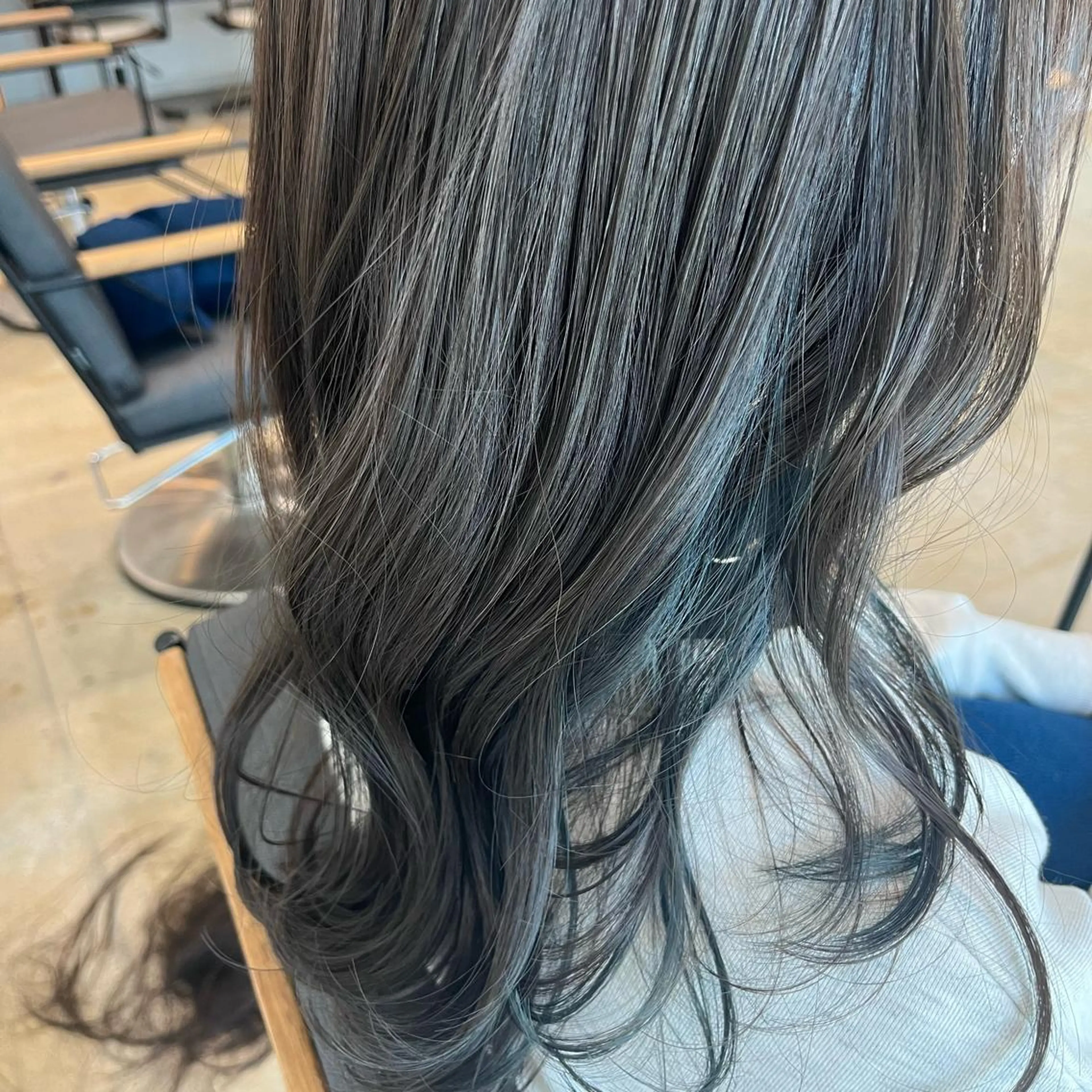 セミロング カラー オリーブカラー 🌷レイヤーカット/ フルキシオリ🌷のヘアスタイル