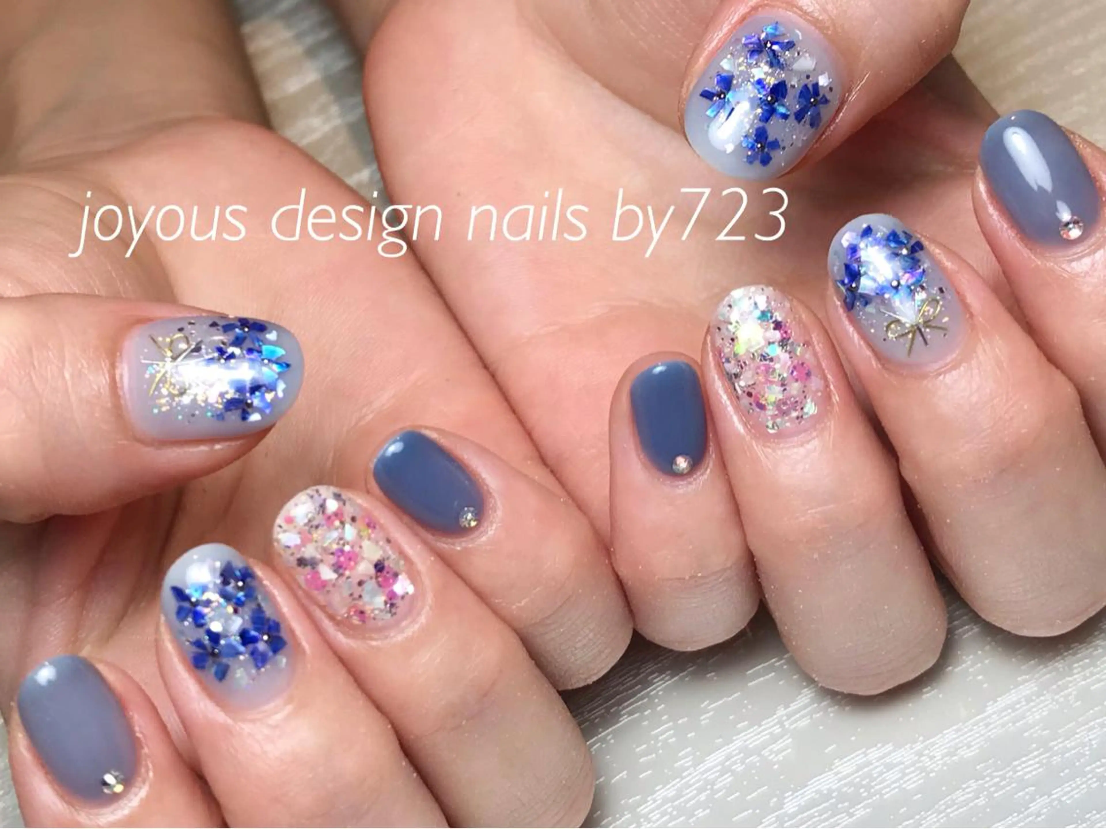 ネイル ストーンネイル ハンドネイル jdn natsumiのネイルデザイン