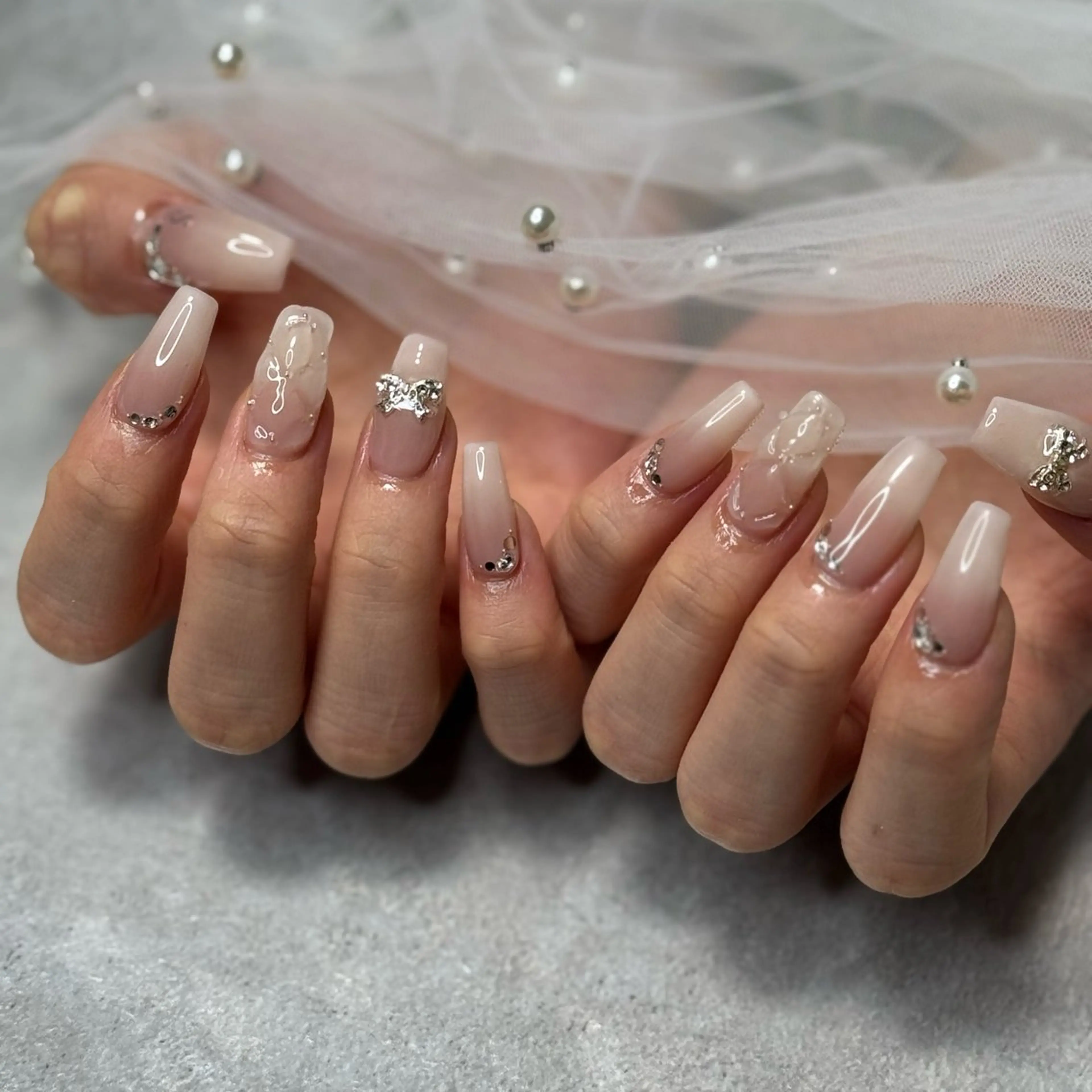 ネイル ハート マグネットネイル 持ち込み シンプルネイル 冬ネイル VENa eye＆ nail salonのマツエク・マツパデザイン