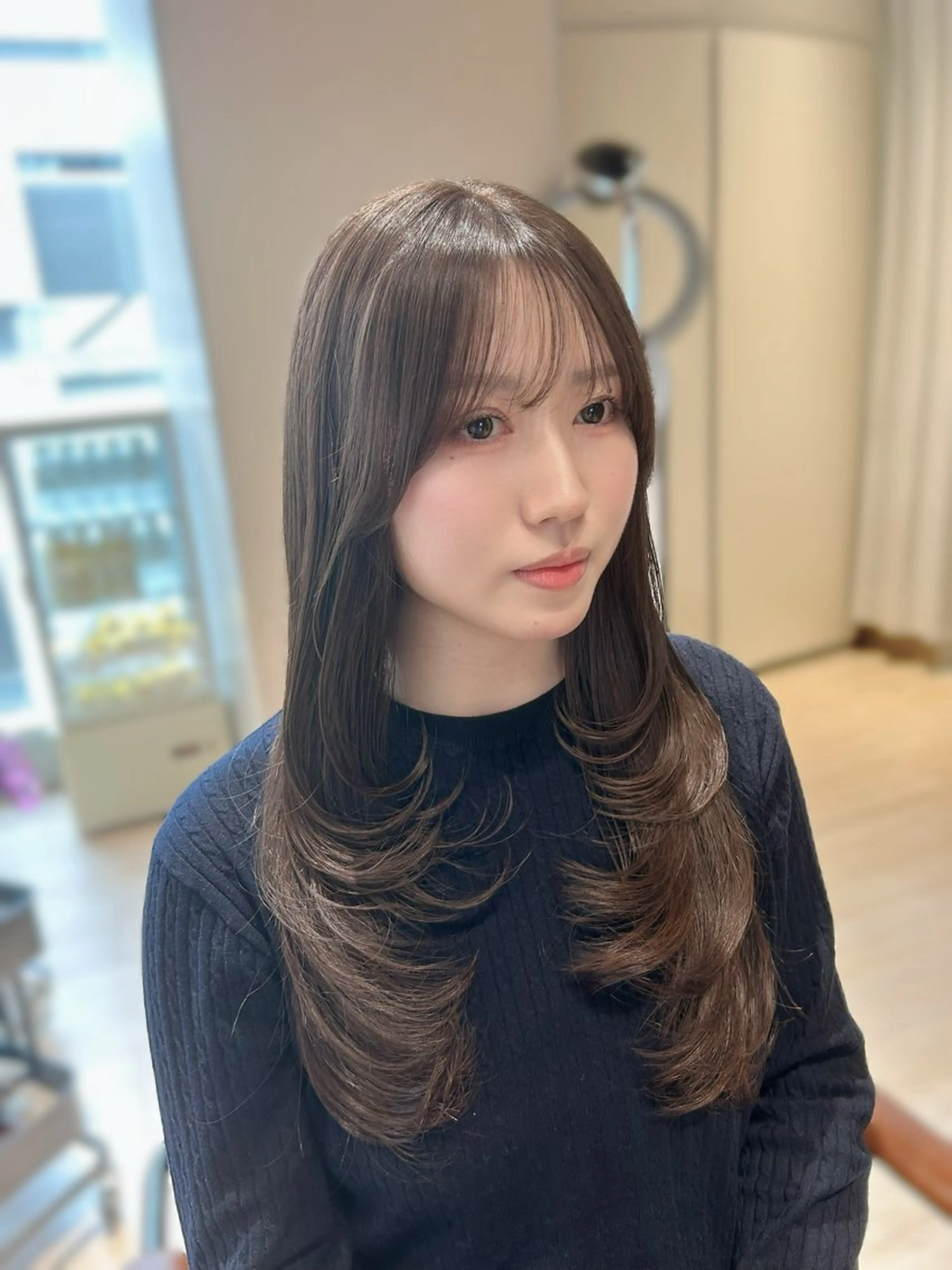 ロング カット トリートメント 🎀大竹美侑/顔まわ りカット/レイヤーのヘアスタイル