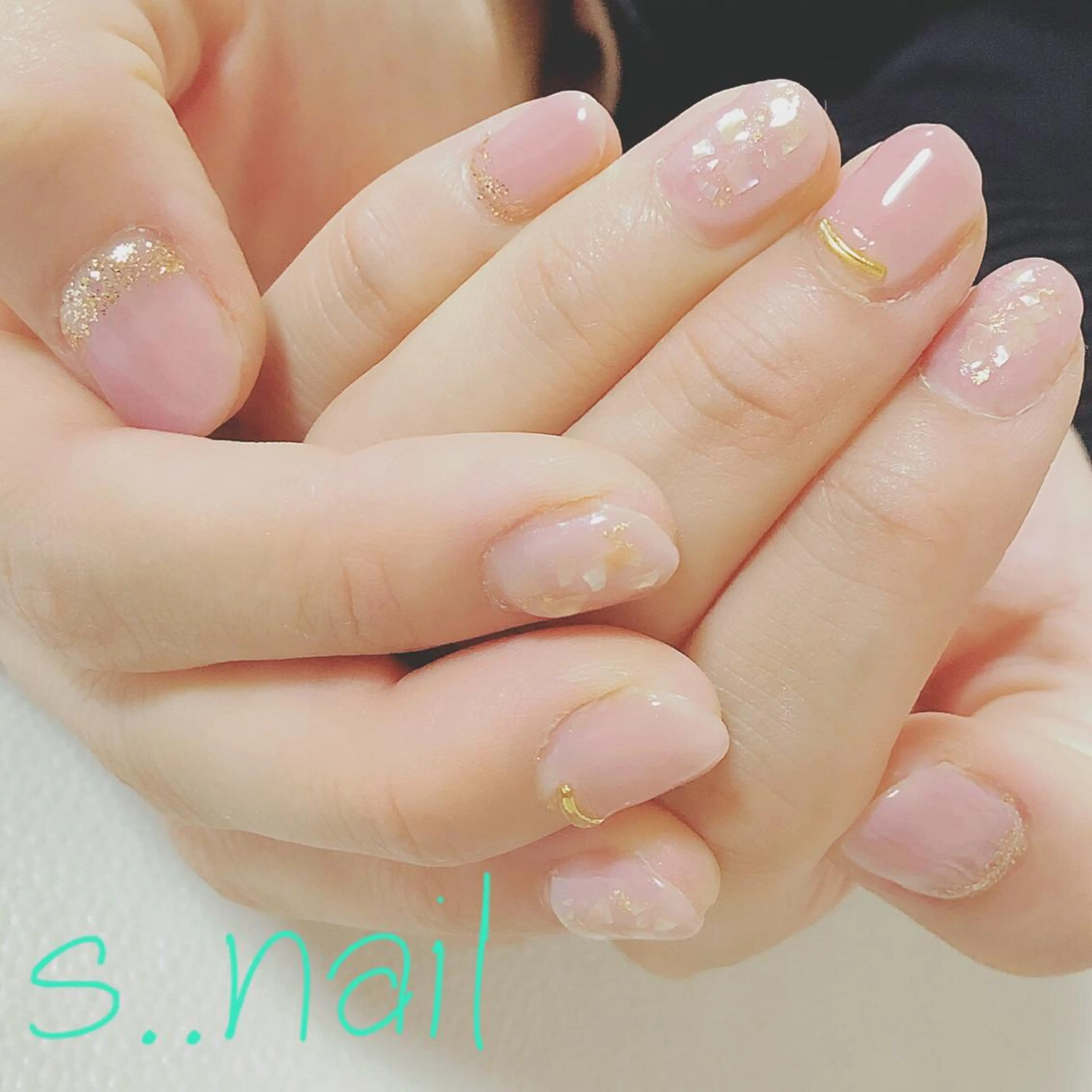 ネイル オフィスネイル ピンク ハンドネイル フットネイル s..nail / MORITAのネイルデザイン