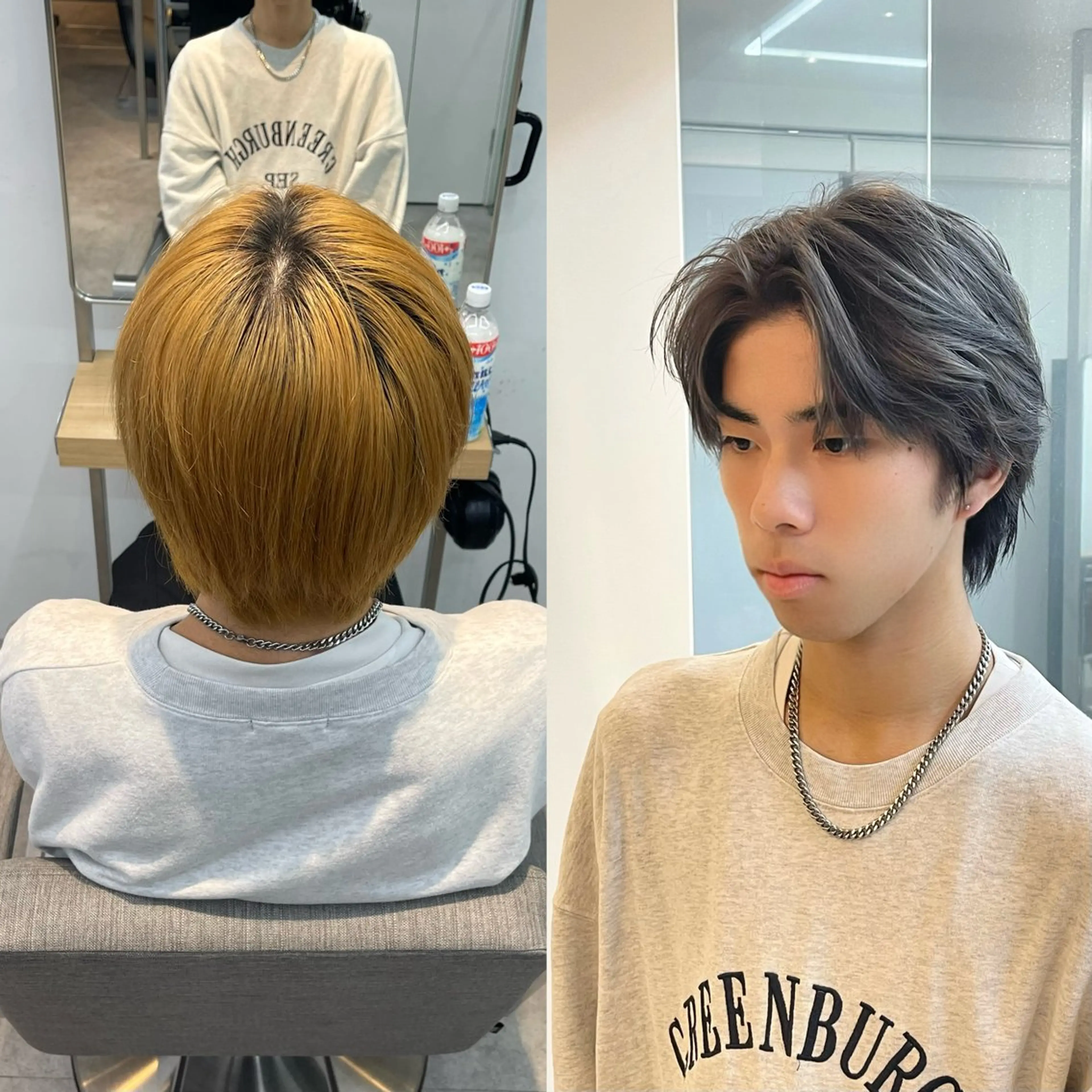 カラー メンズ メンズブリーチ ブリーチ グレージュ ciel hairdesign所属・綱島/髪質改善 /艶髪/ルキヤ‎‎のヘアスタイル
