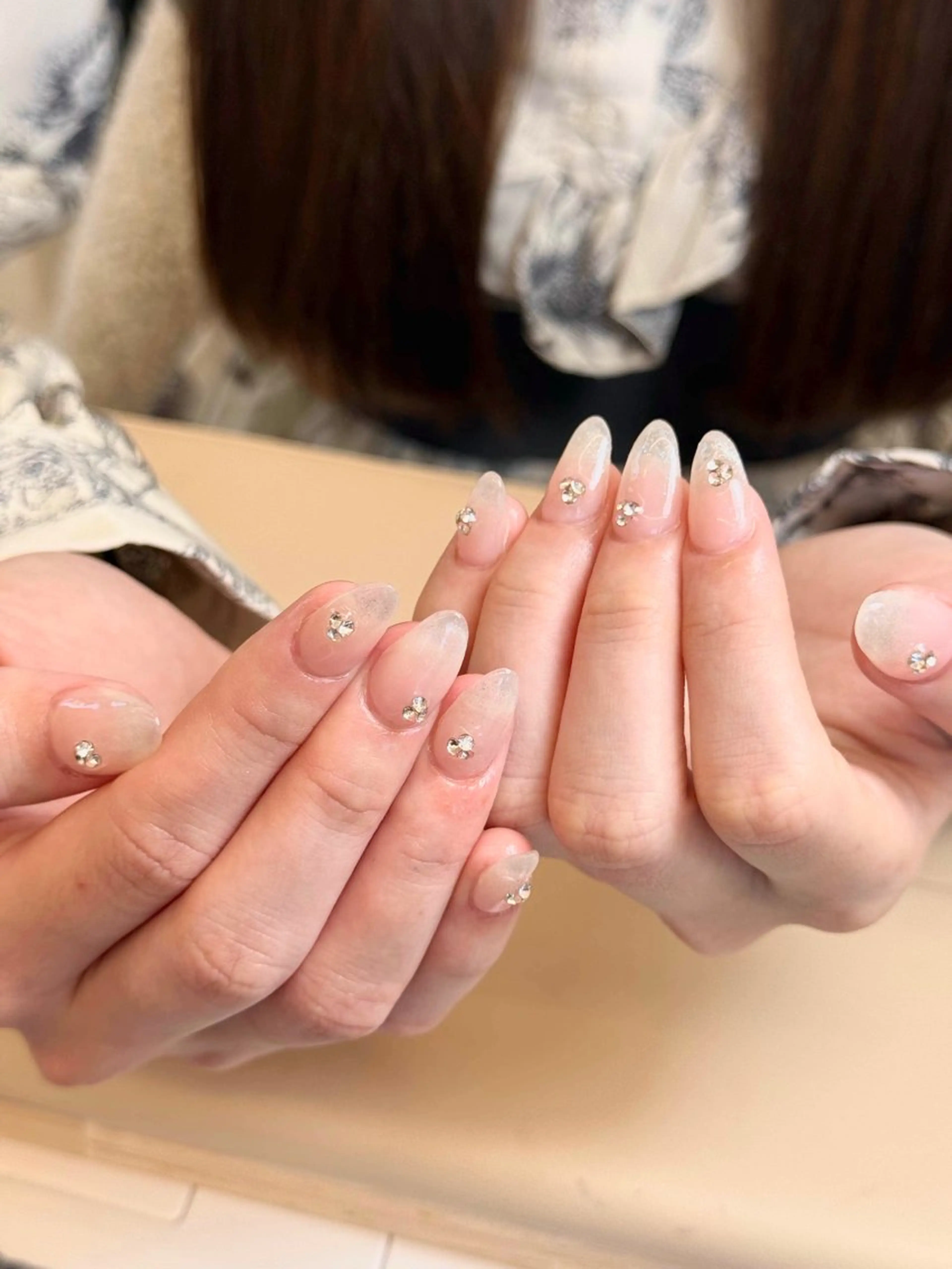 ネイル チークネイル 長さ出し フットネイル 韓国ネイル マグネットネイル Luxe Nailのネイルデザイン