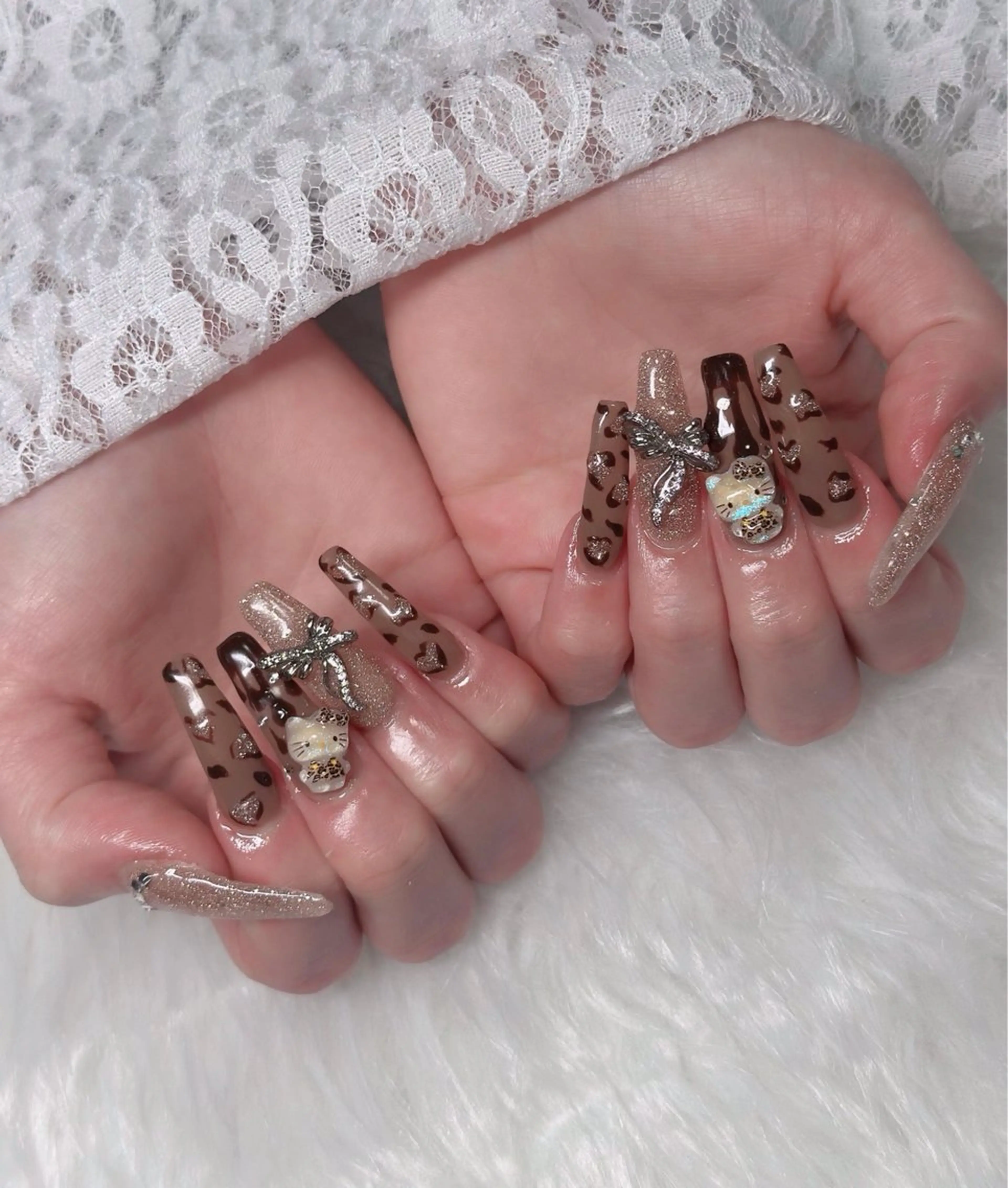 ネイル フレンチネイル ジェルネイル ハロウィン キラキラネイル 韓国ネイル ハンドネイル H.baby Nail Salonのネイルデザイン