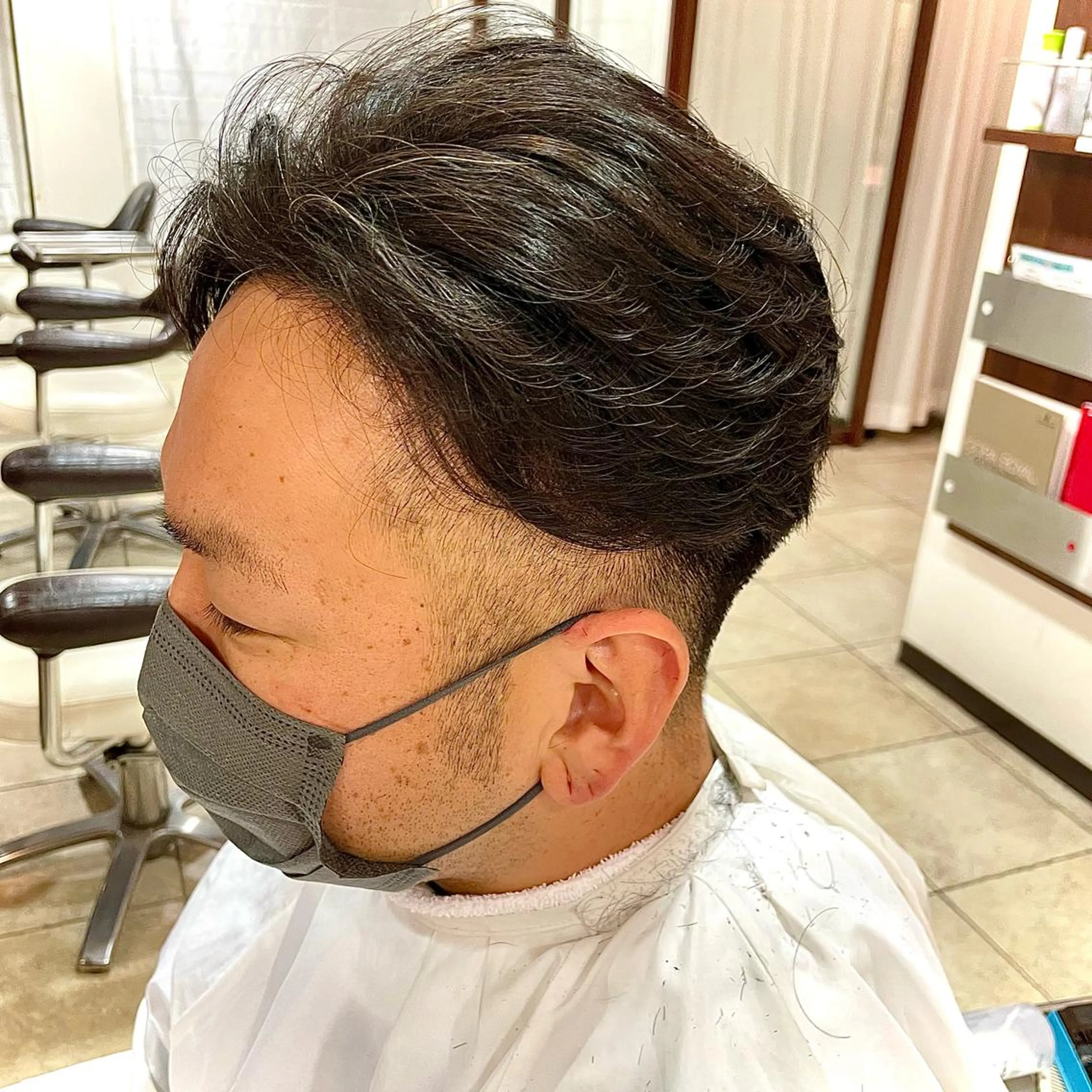 パーマ メンズ カット パーマ 吉田 桃夏のヘアスタイル