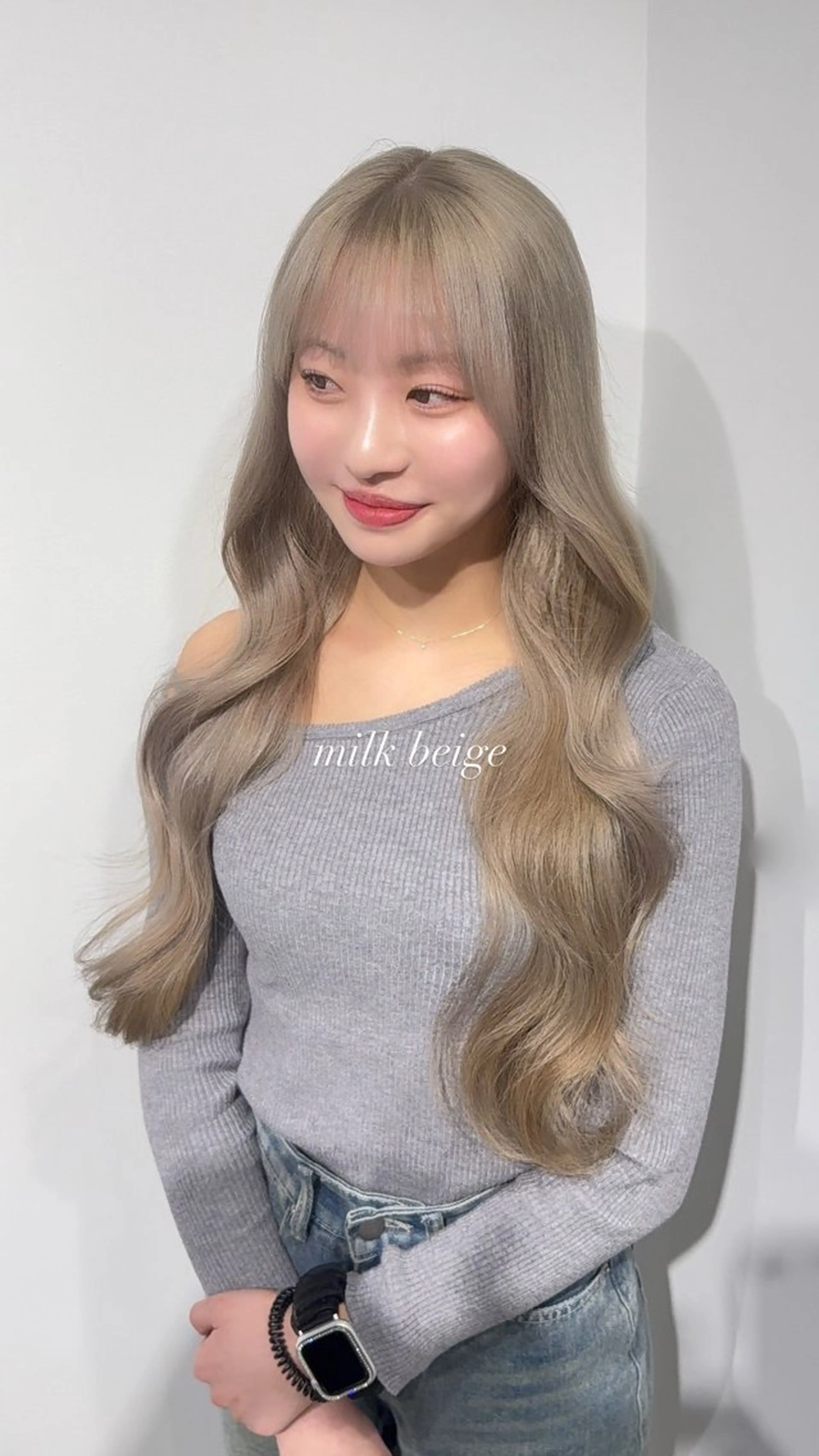 ロング カラー 縮毛矯正/モテカラー /ａｉｋｏ/原宿のヘアスタイル