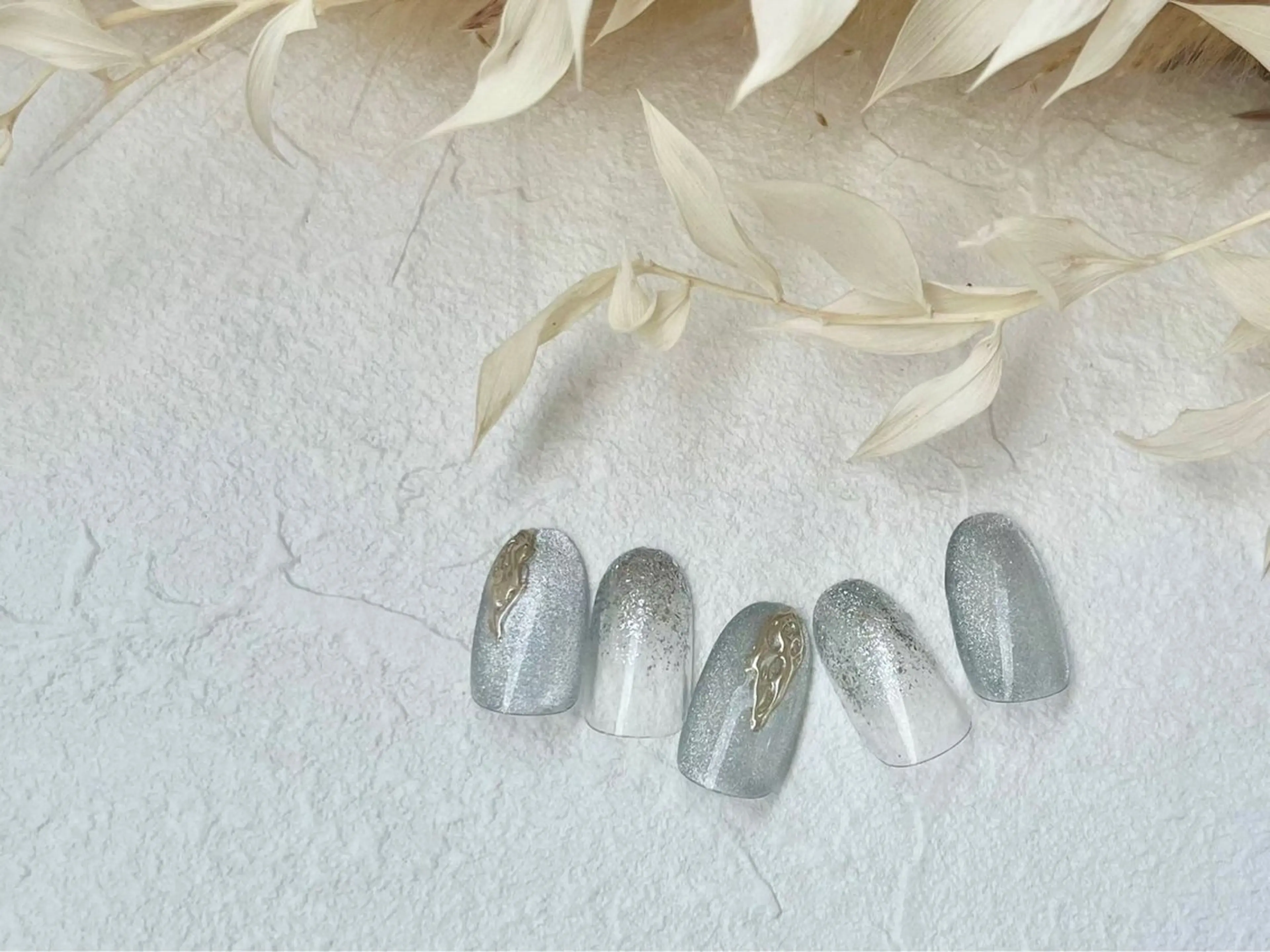 ネイル オーロラネイル フットネイル フレンチネイル ジェルネイル 韓国ネイル ハンドネイル Mogu nail 二子玉川のネイルデザイン