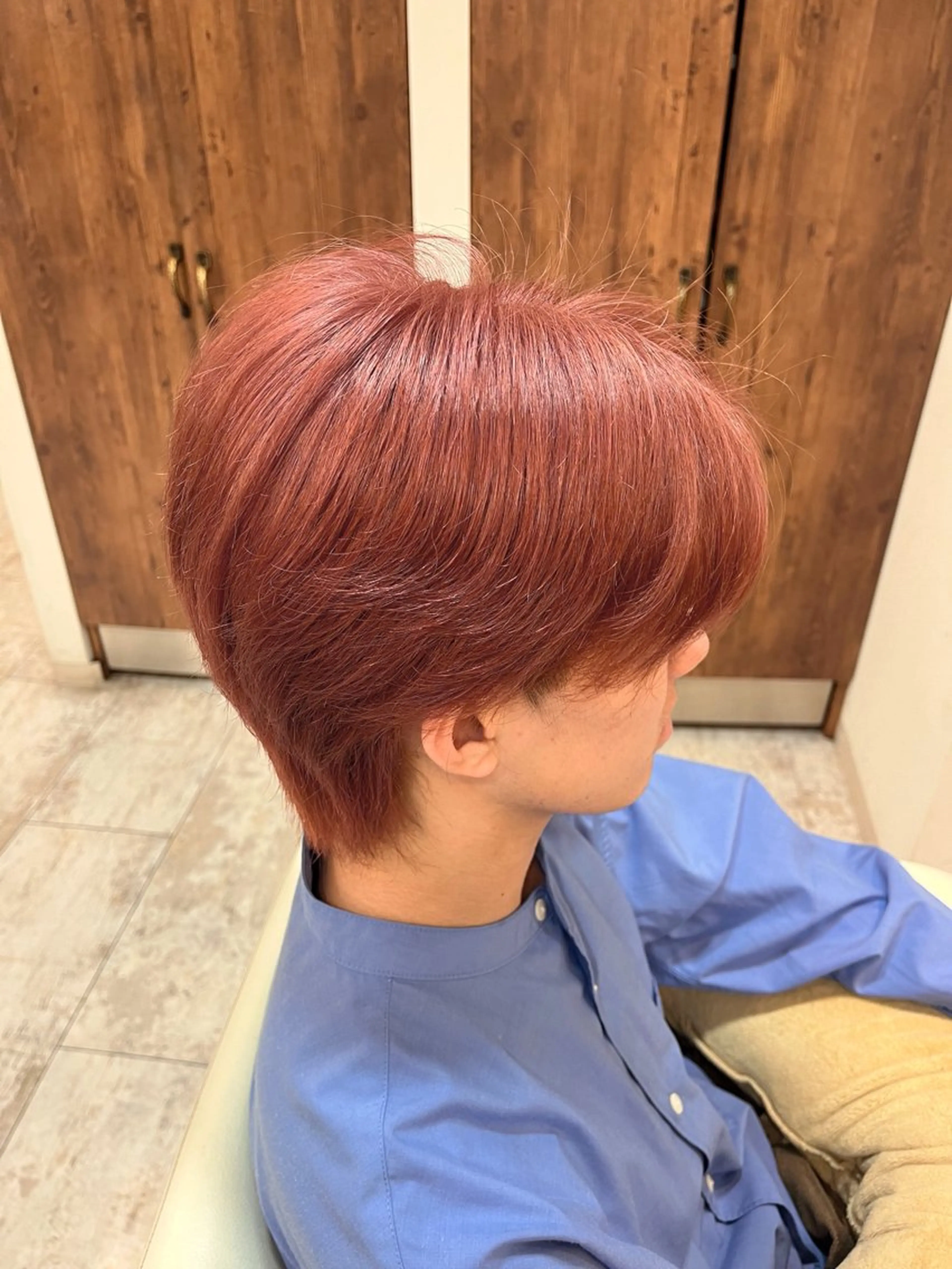 ショート カラー パーマ メンズ ️️髪質改善カラー/ 瀧澤 陽奈‎✮⋆˙のヘアスタイル