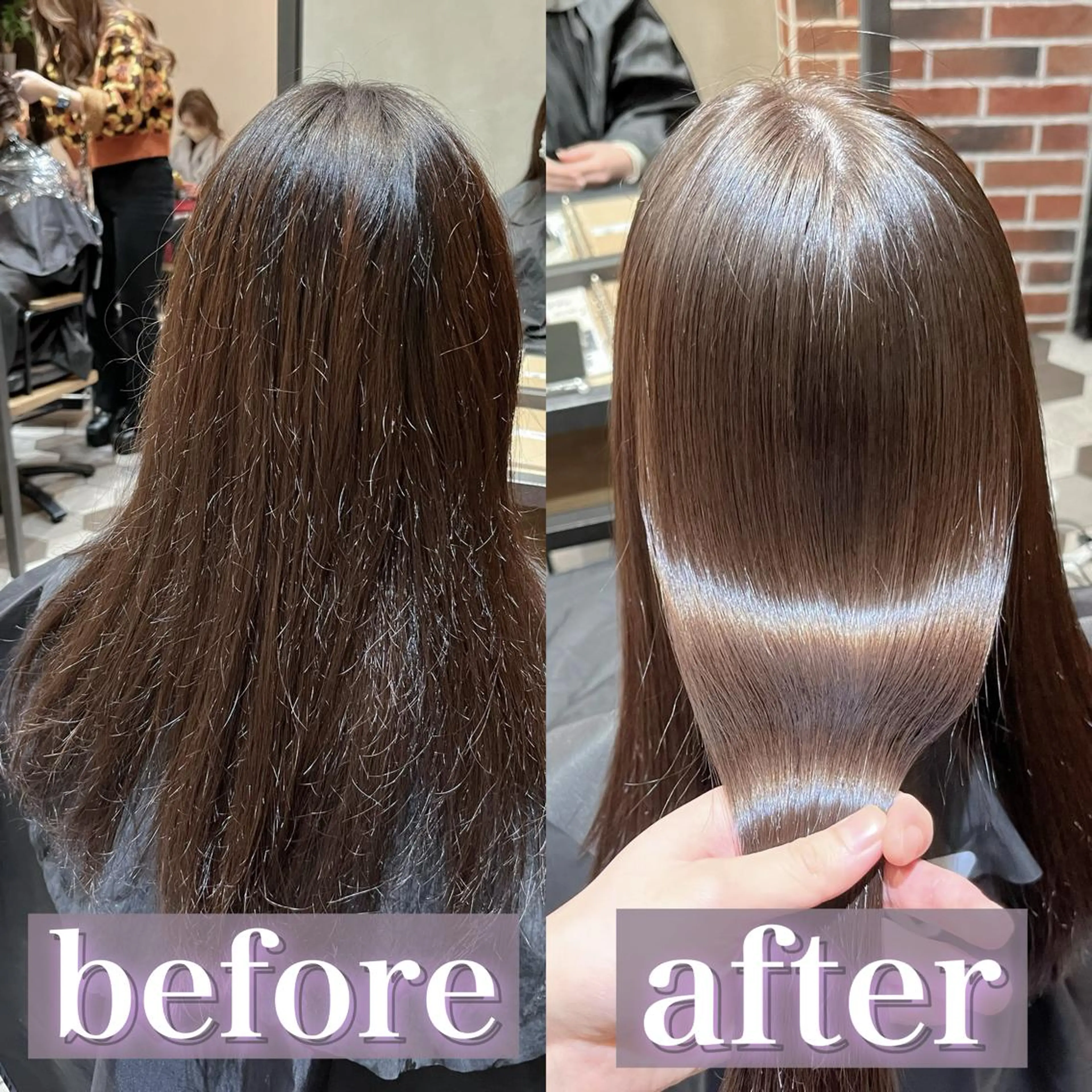 ロング 髪質改善縮毛矯正🫧 村上蒼生のヘアスタイル