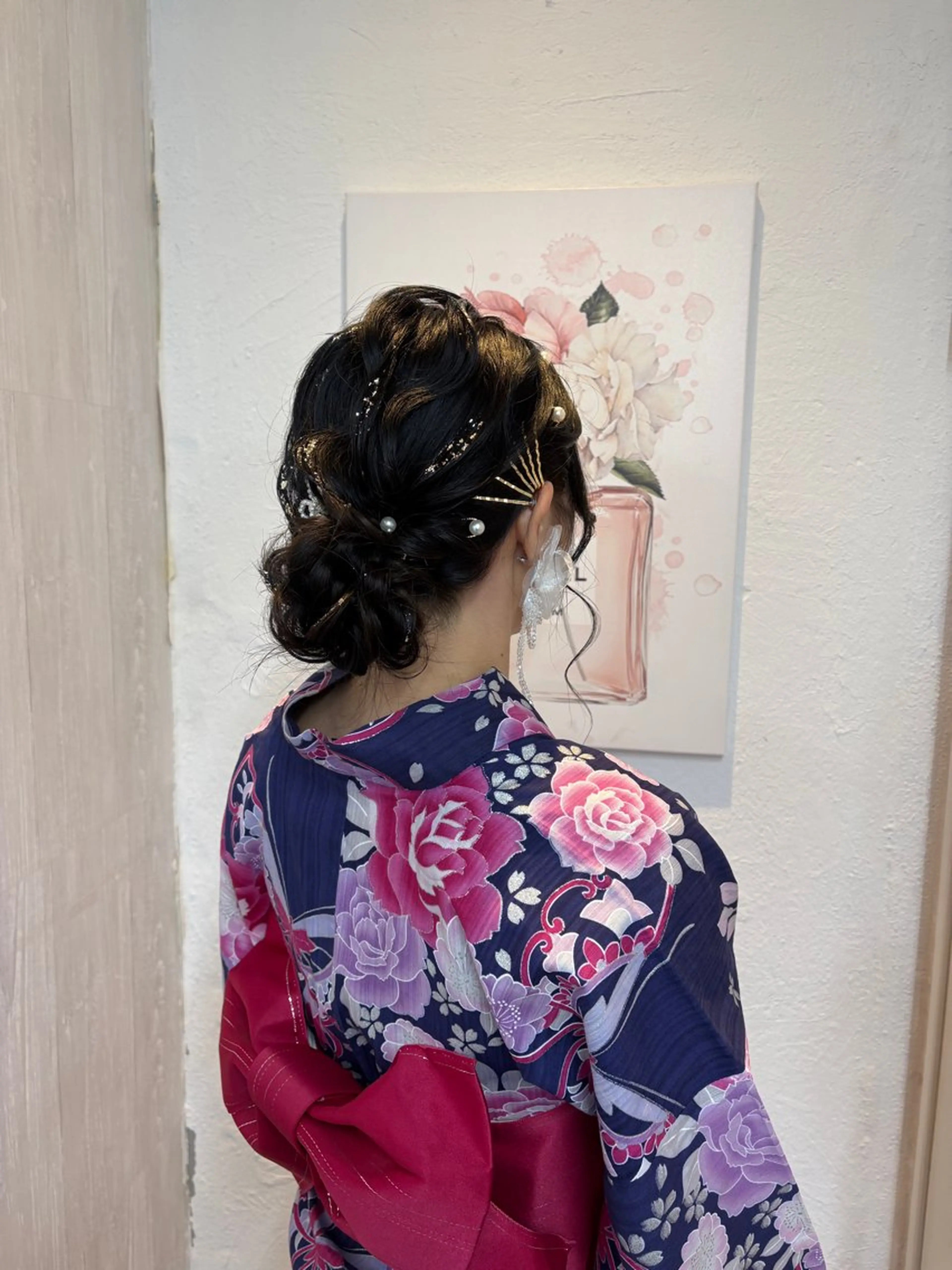 ヘアアレンジ 着付け GLOSS 心斎橋 山上のヘアスタイル