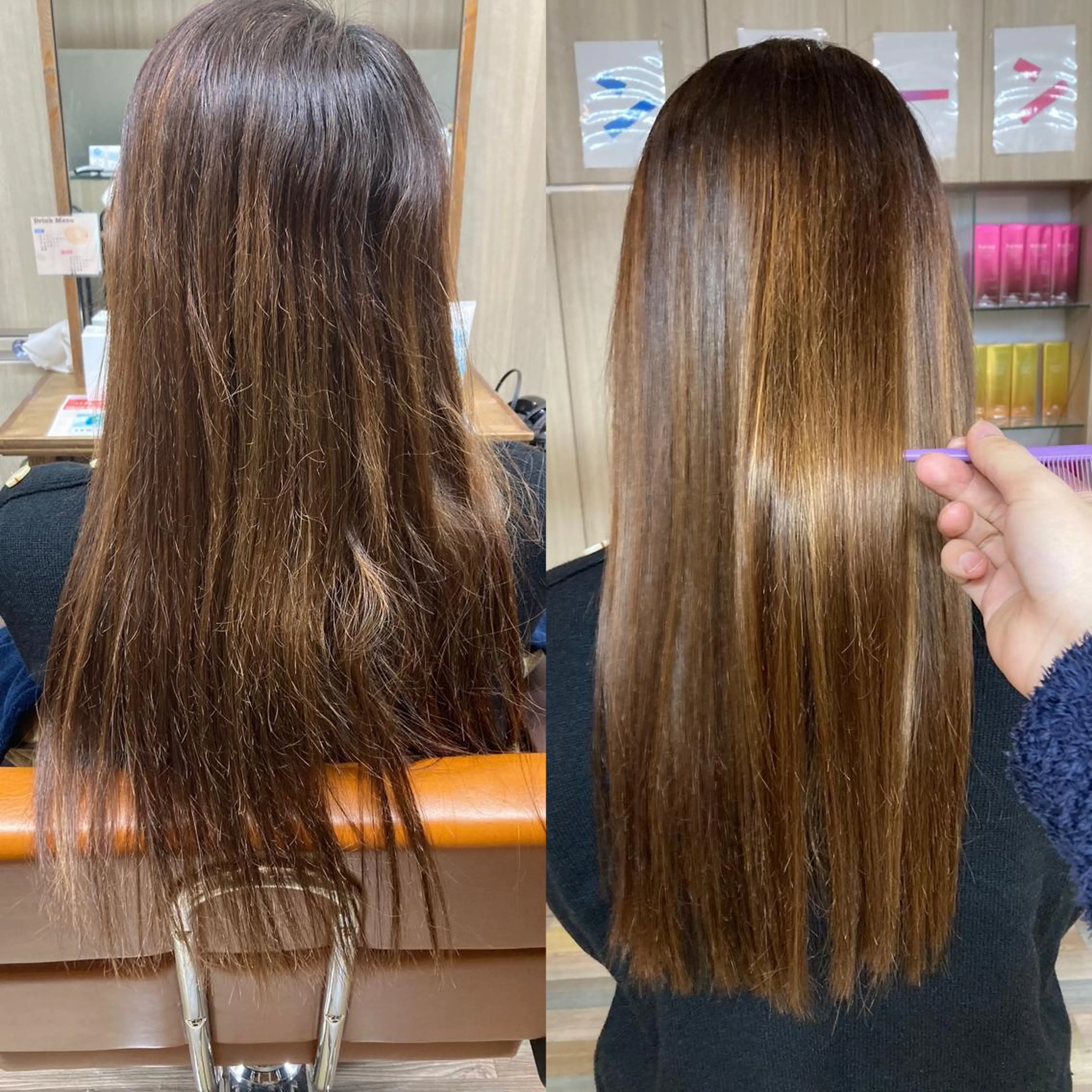 ロング カット 縮毛矯正 トリートメント ✂️似合わせの魔術師 石田一樹✂️のヘアスタイル