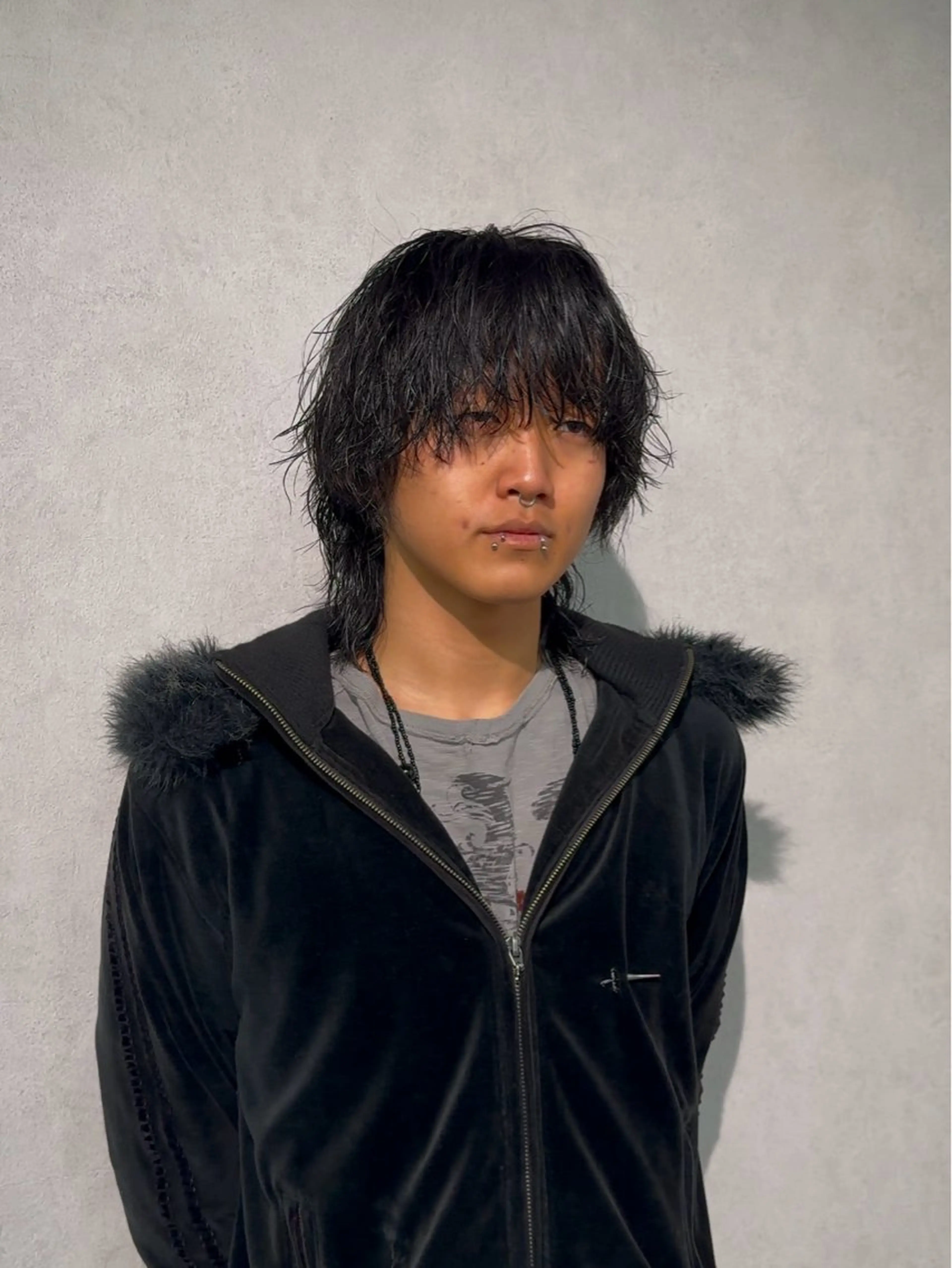 ミディアム パーマ メンズ ミディアムパーマ メンズパーマ くせ毛 X メンズ特化/ 中村郁人のヘアスタイル