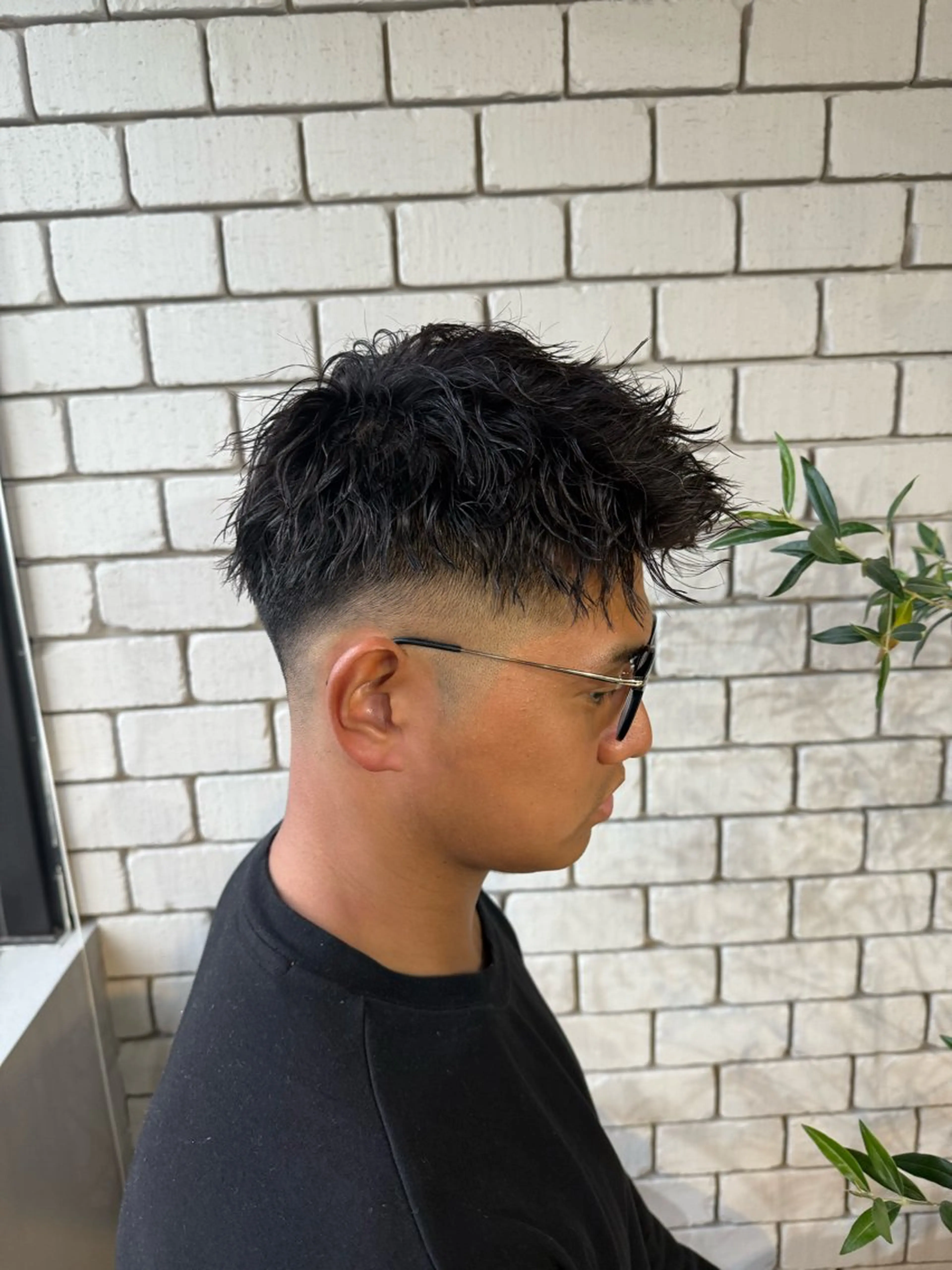 パーマ メンズ フェードカット メンズ特化美容師/栄 /本間さつきのヘアスタイル