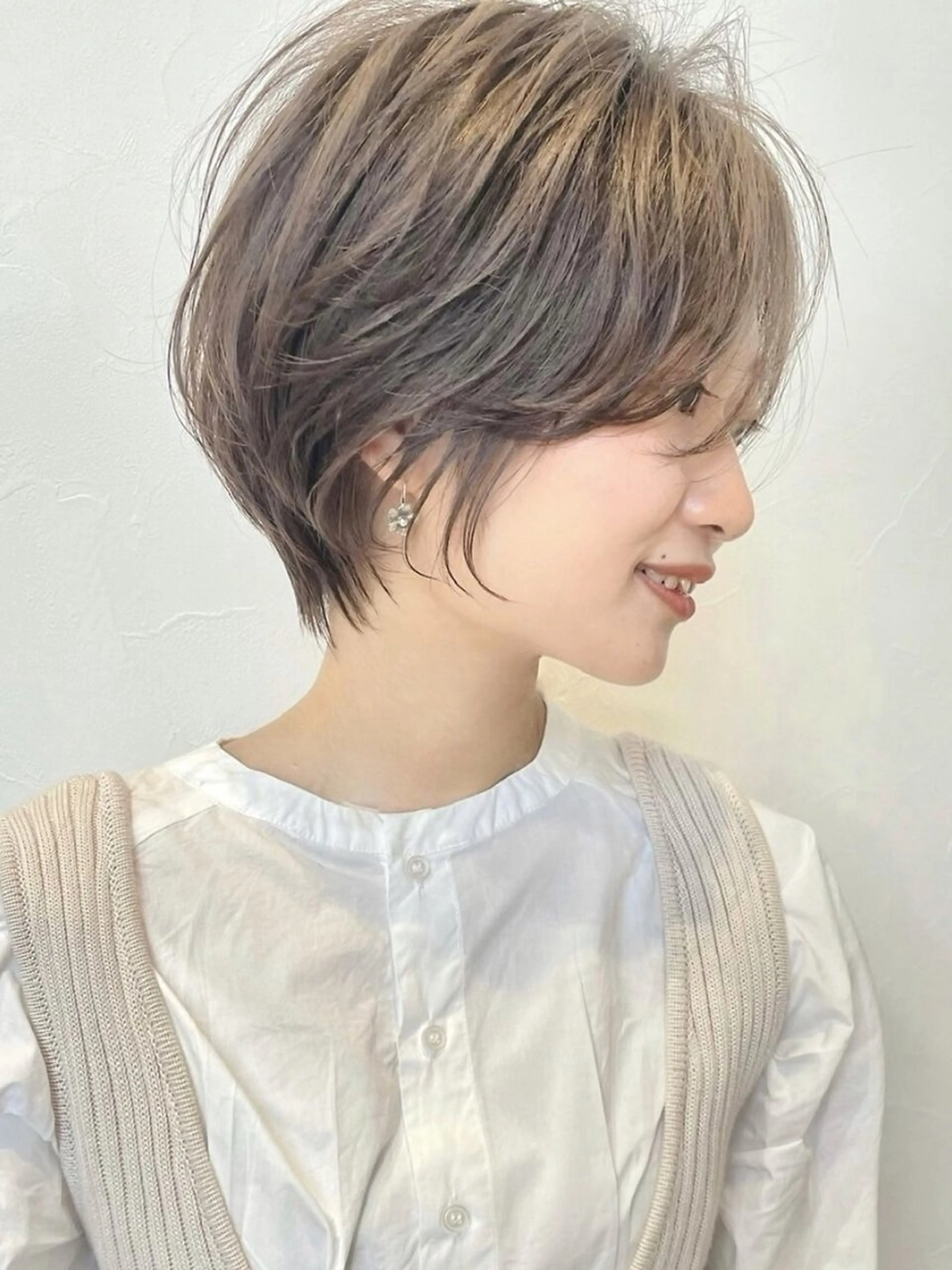 ショート カラー ショートボブ ボブ 似合わせカット ショートヘア 小顔カット ⭐️ショート/ボブ/ 艶カラー/りょうがのヘアスタイル