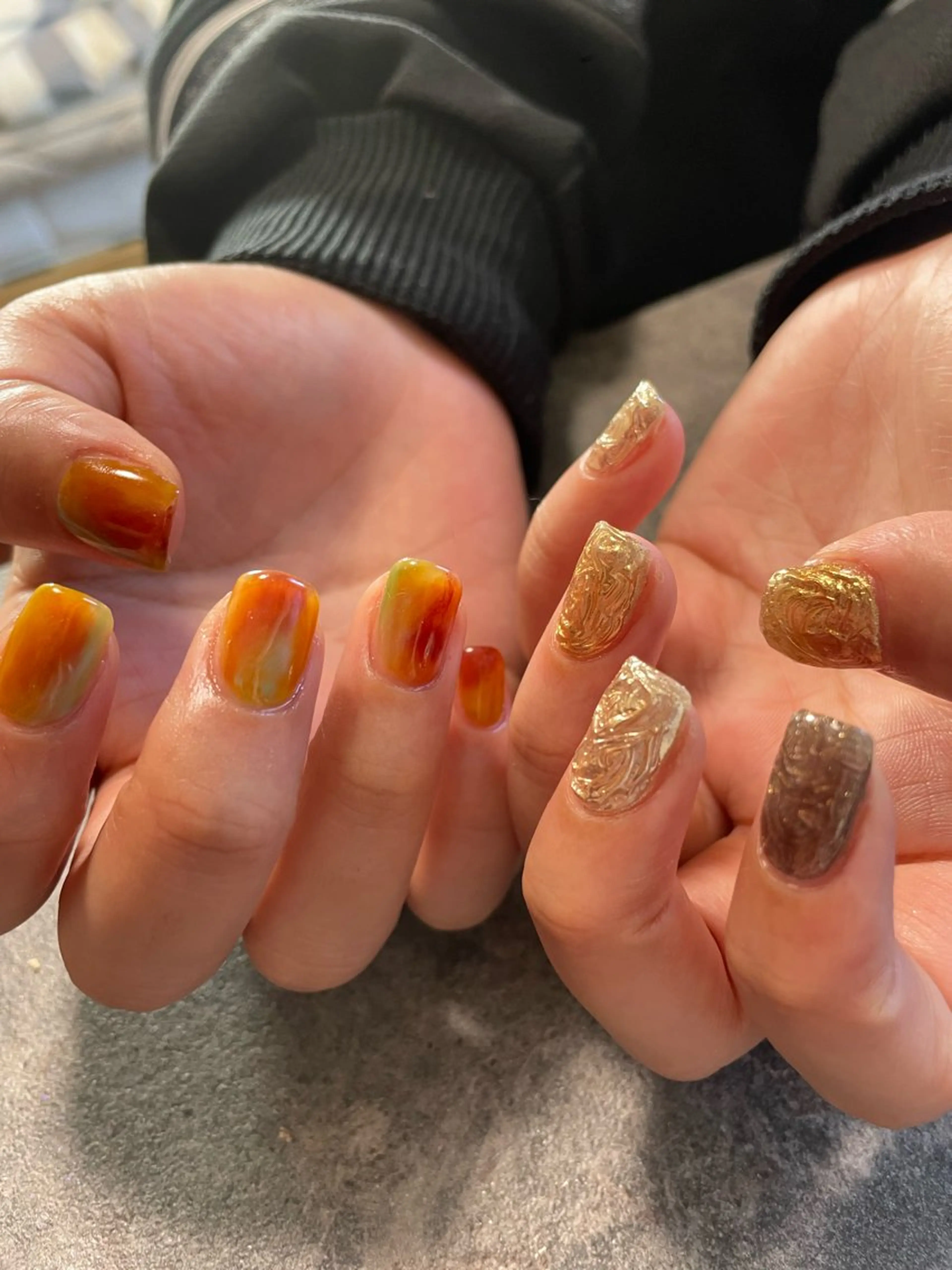 ネイル ミラーネイル ニュアンスネイル kichi🌟 そらのネイルデザイン