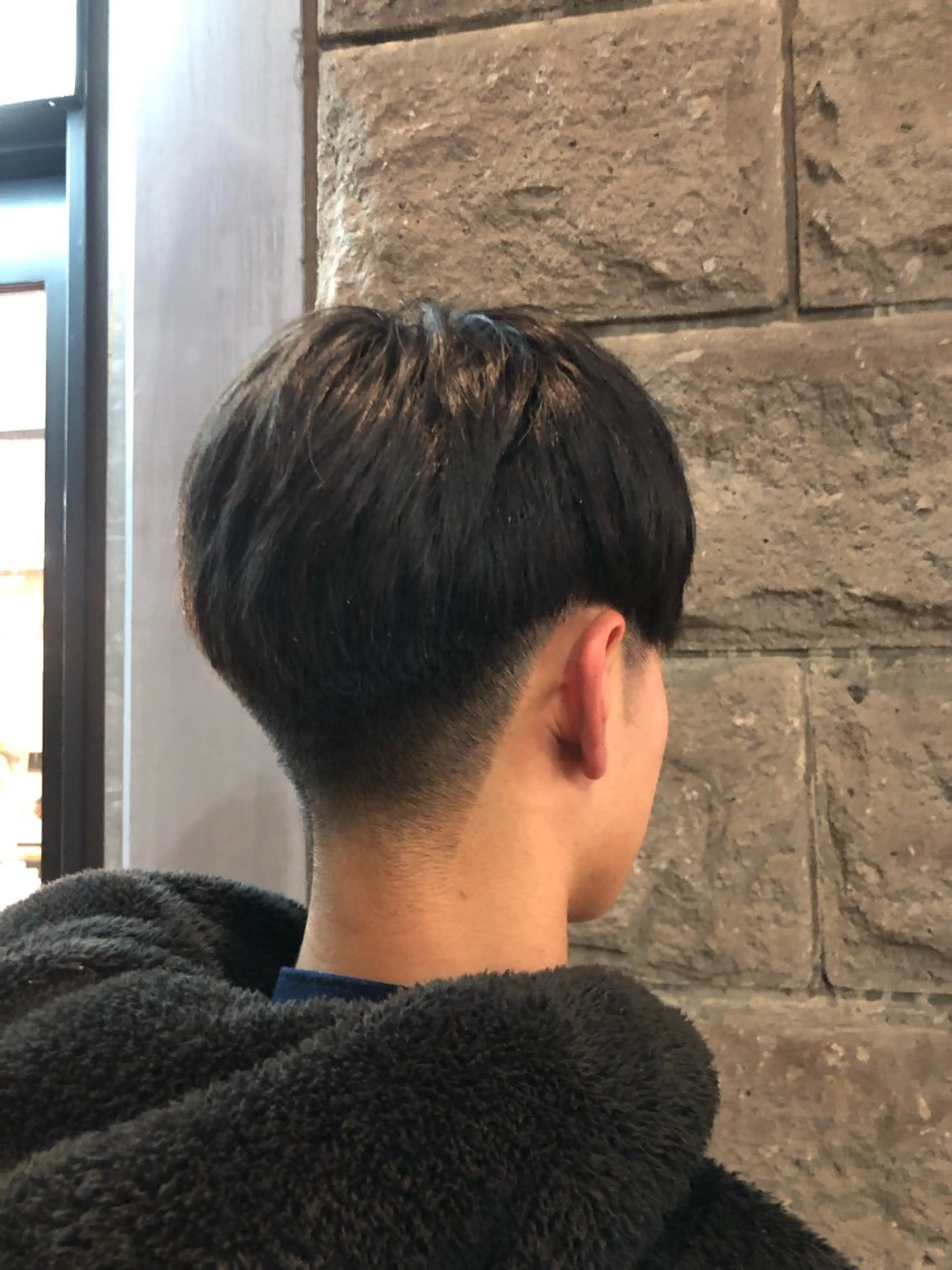 学生メンズカットの写真