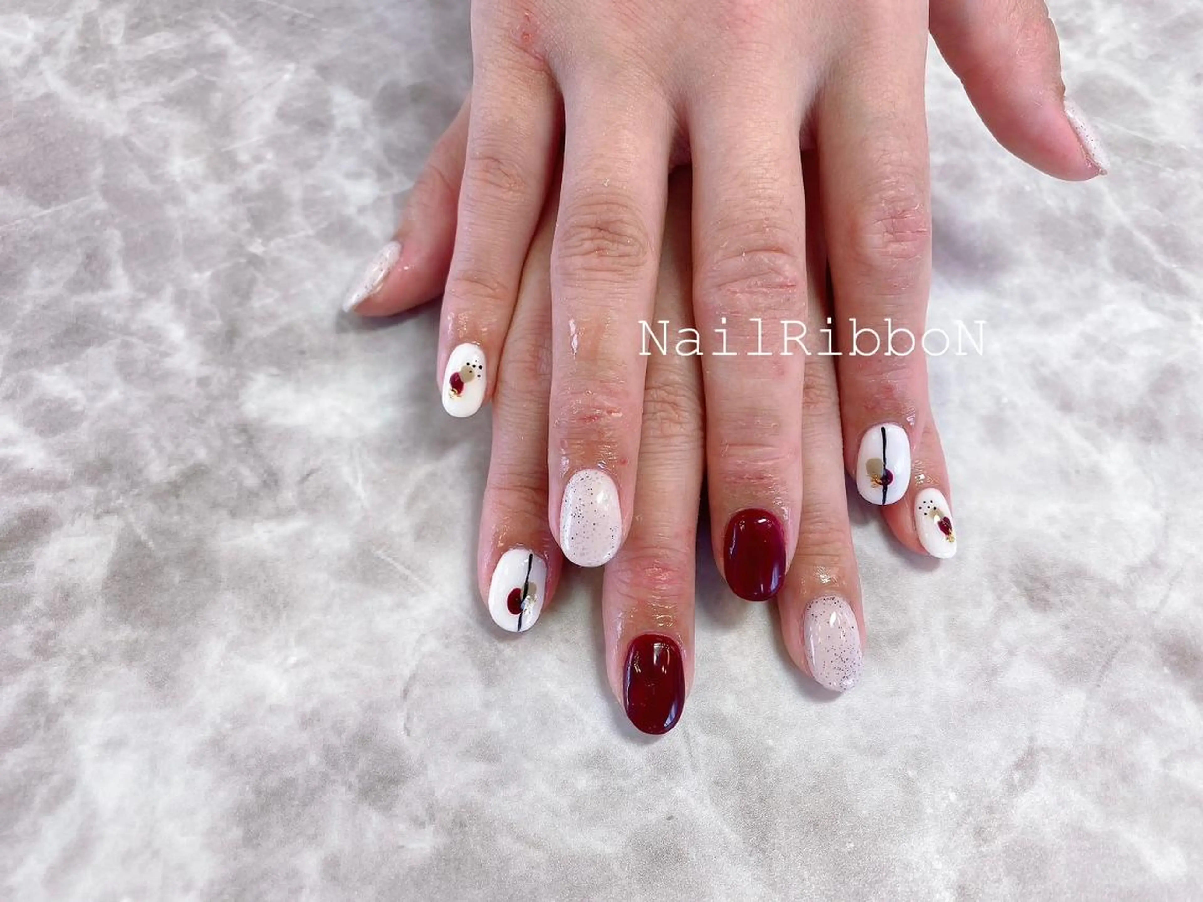 ネイル ネイルリボン 伊藤のネイルデザイン