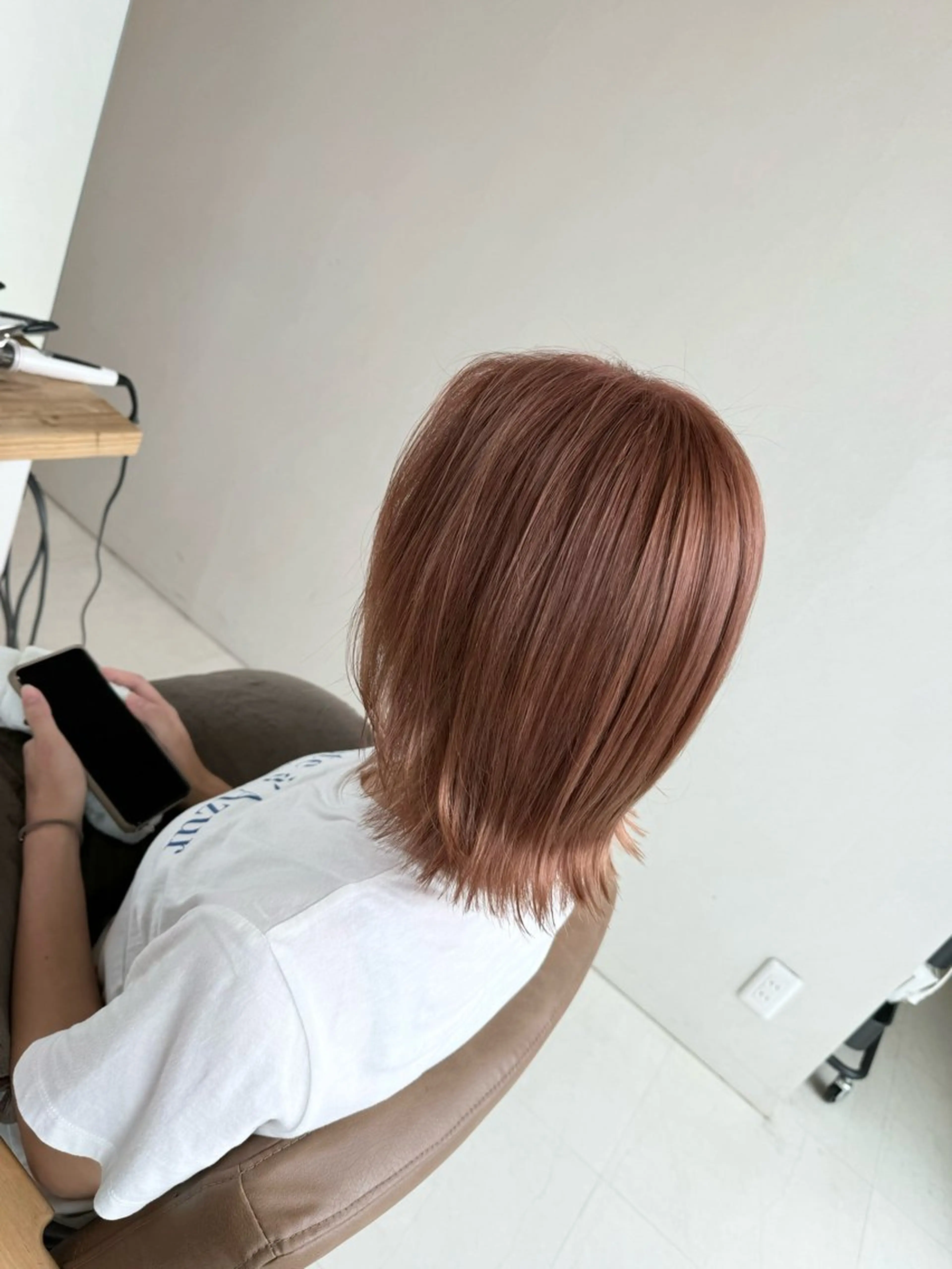 ミディアム オレンジブラウン ヘアカラー アルーナビューティデザイン所属・鈴木 妃帆未のヘアスタイル