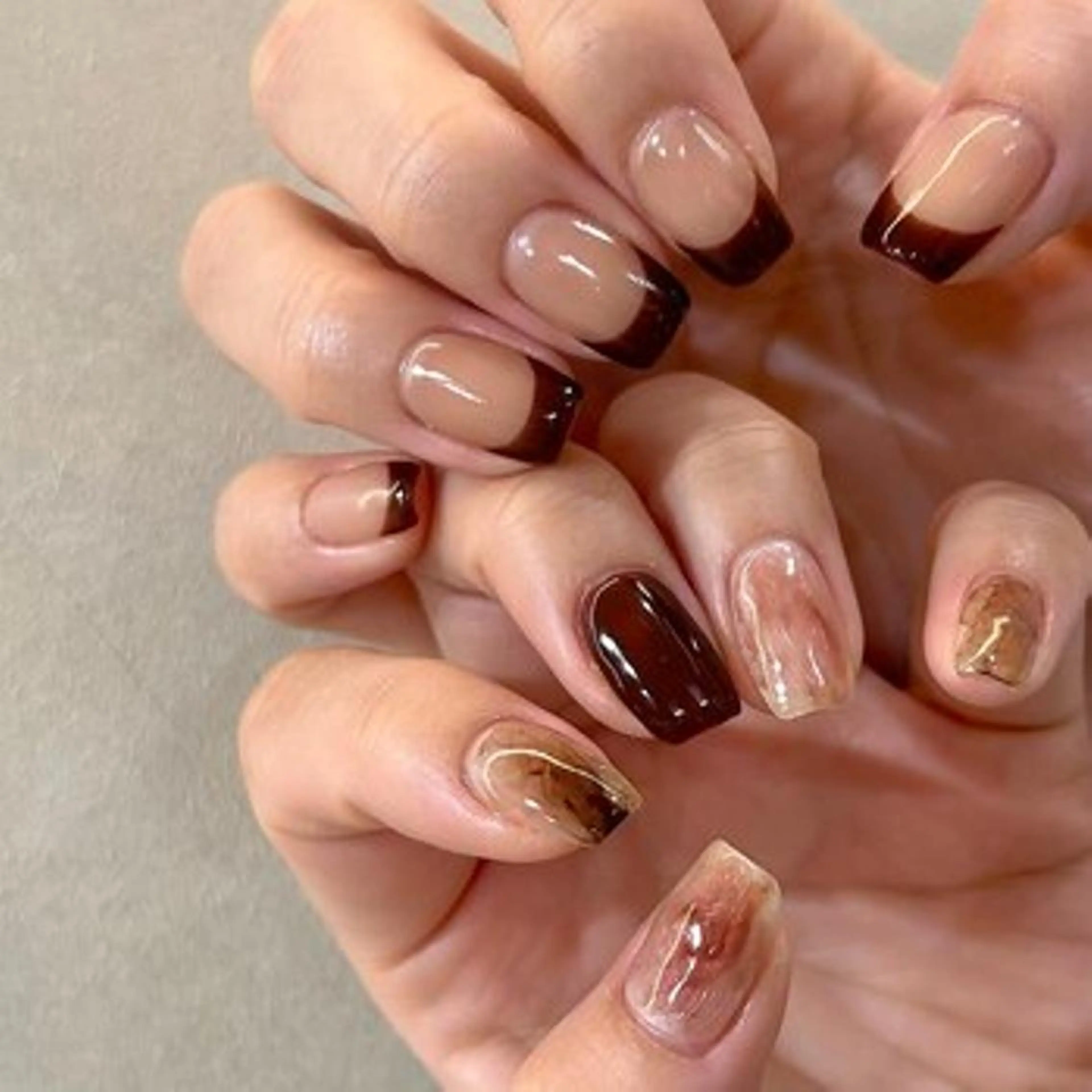 ネイル フレンチネイル ニュアンスネイル ハンドネイル パラジェル認定サロン N°nail 立川のネイルデザイン