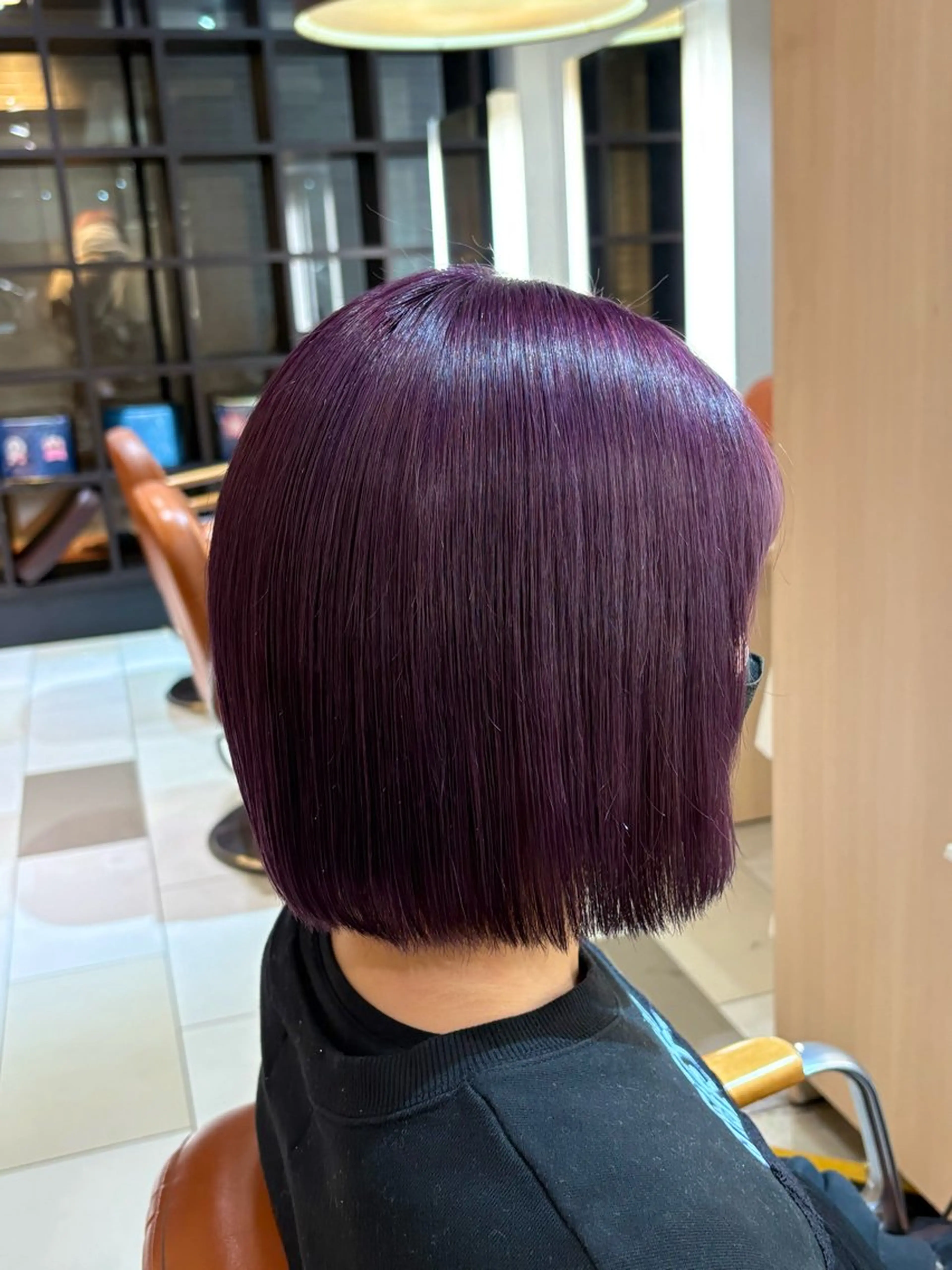 ミディアム カラー ブリーチ バイオレットカラー 無料カットモデル/ セット/COCOKAのヘアスタイル