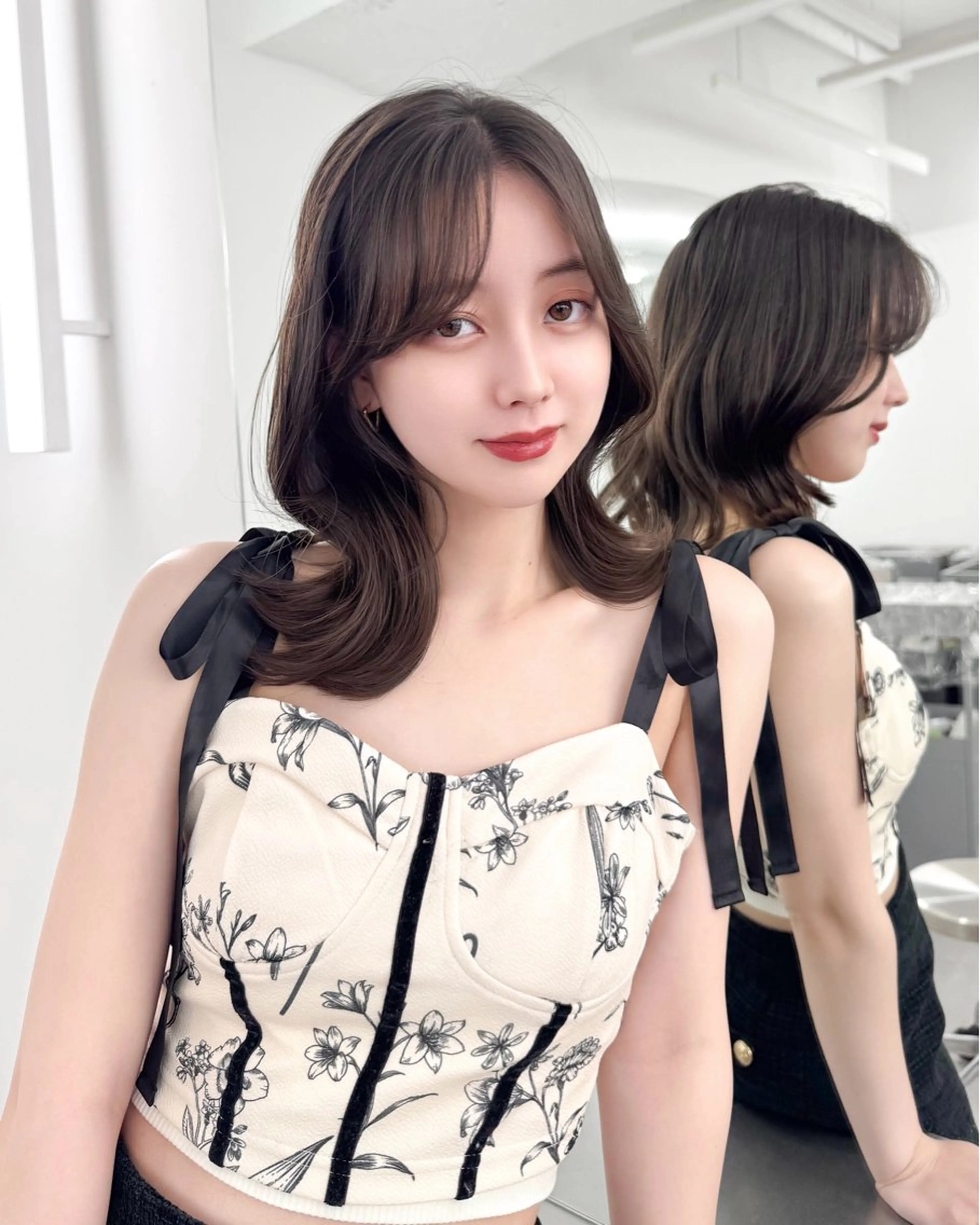 ロング 韓国ヘア　紗希 🦋のヘアスタイル