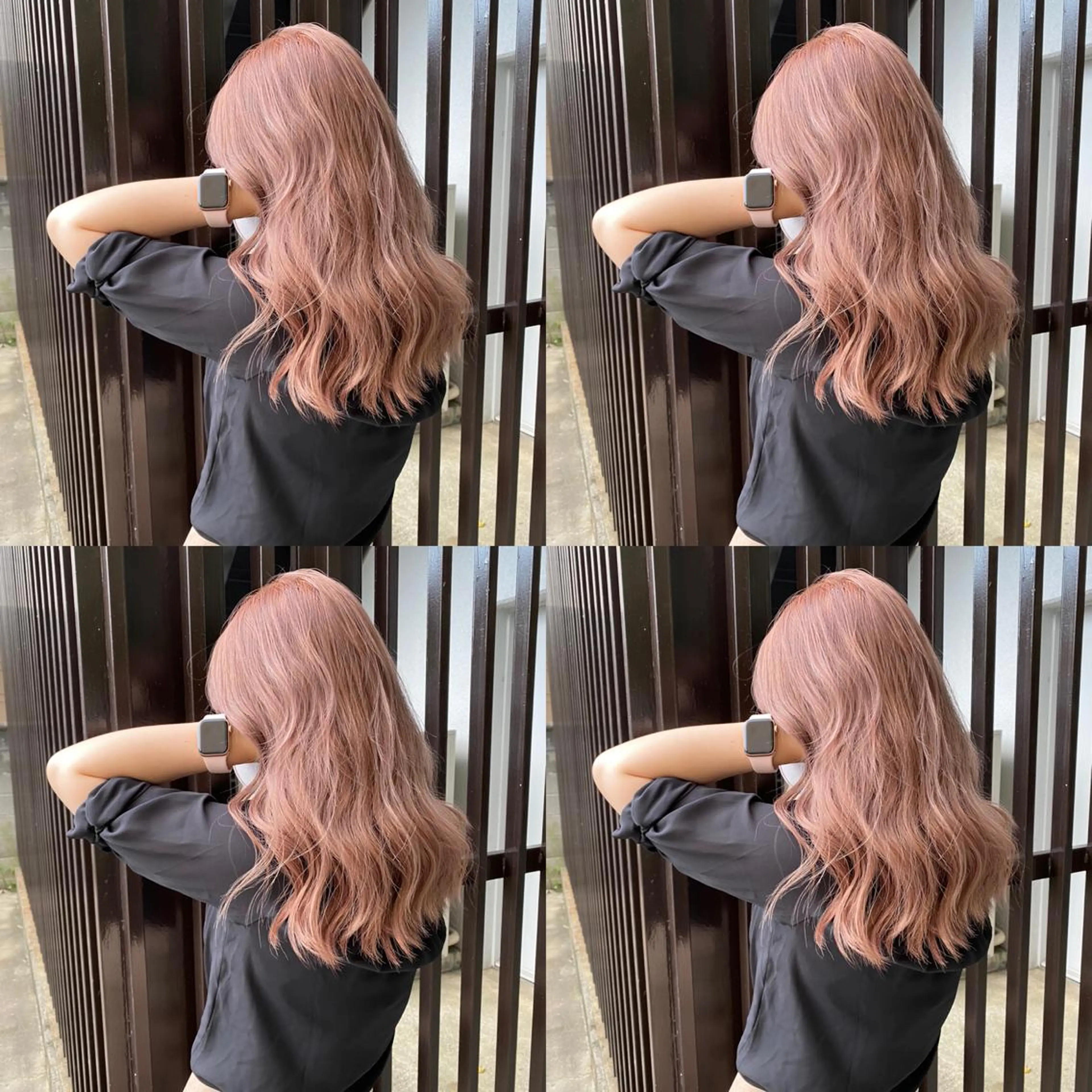 セミロング カラー ブリーチ ピンクカラー ekolu北梅田店所属・梅田中崎町髪質改善 /オキヒロト/エコルのヘアスタイル