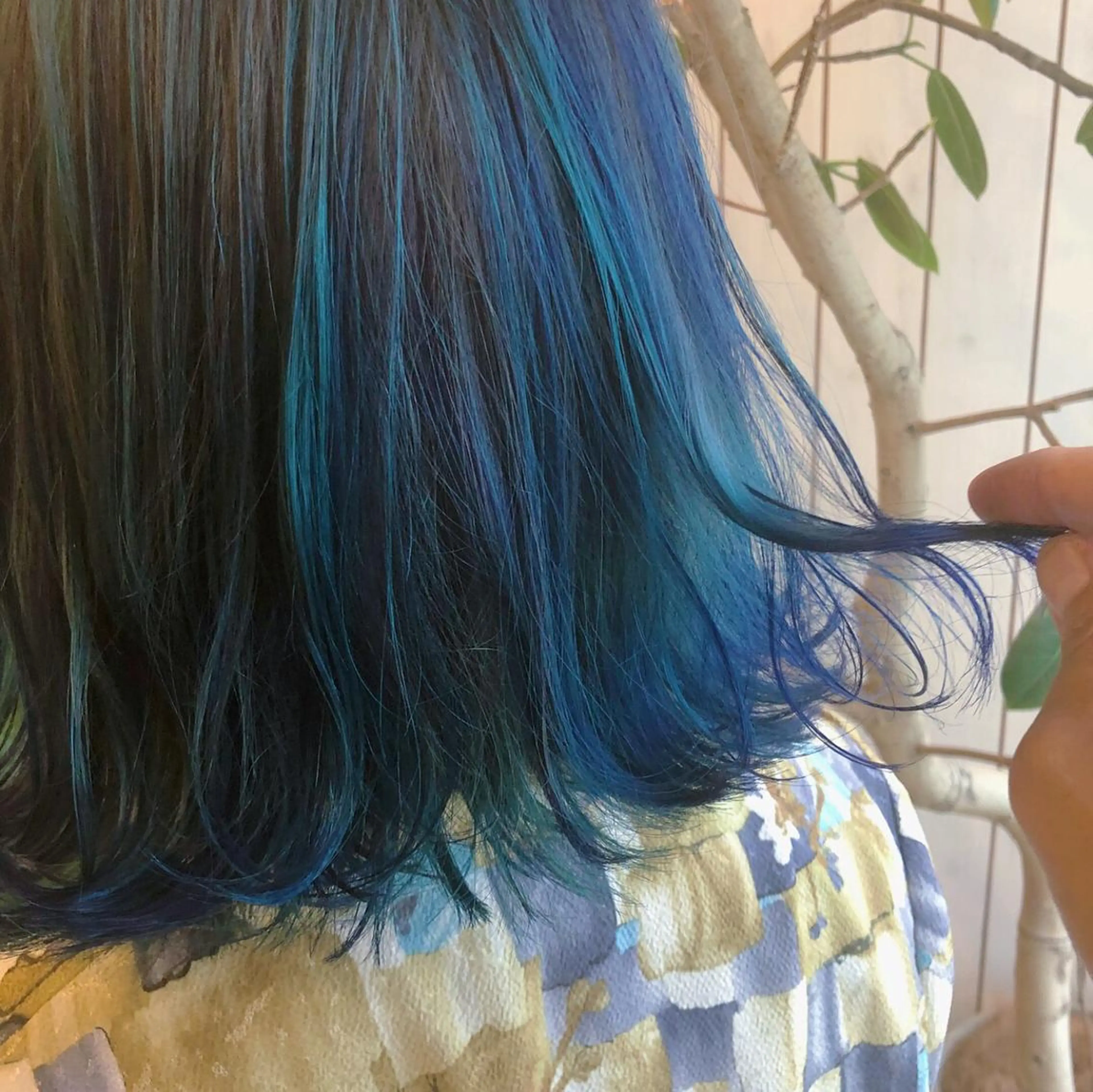 ミディアム カラー ユニコーンカラー 小濱 秀人のヘアスタイル