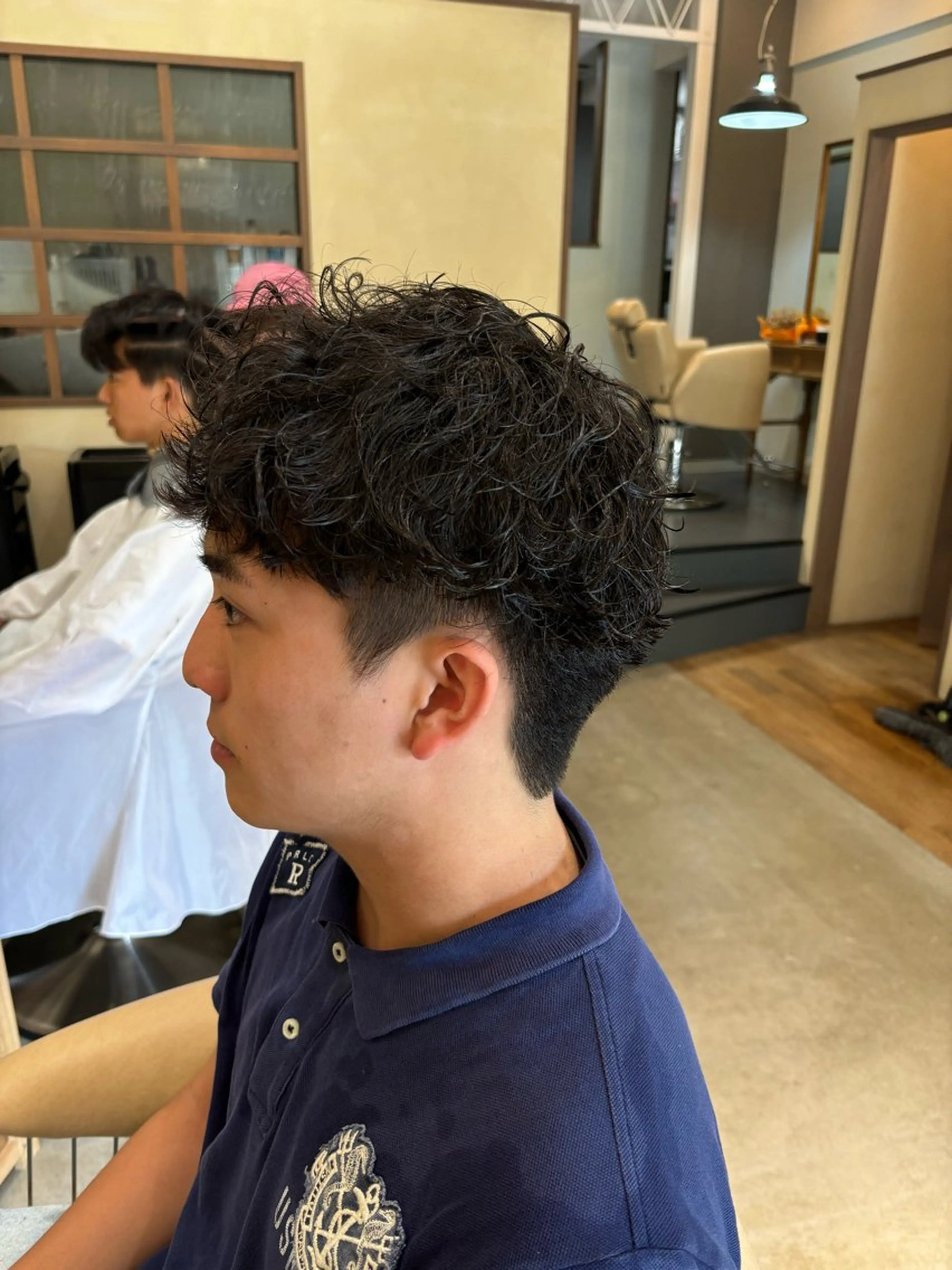 ショート メンズ カット パーマ 鹿児島 TSUBASAのヘアスタイル
