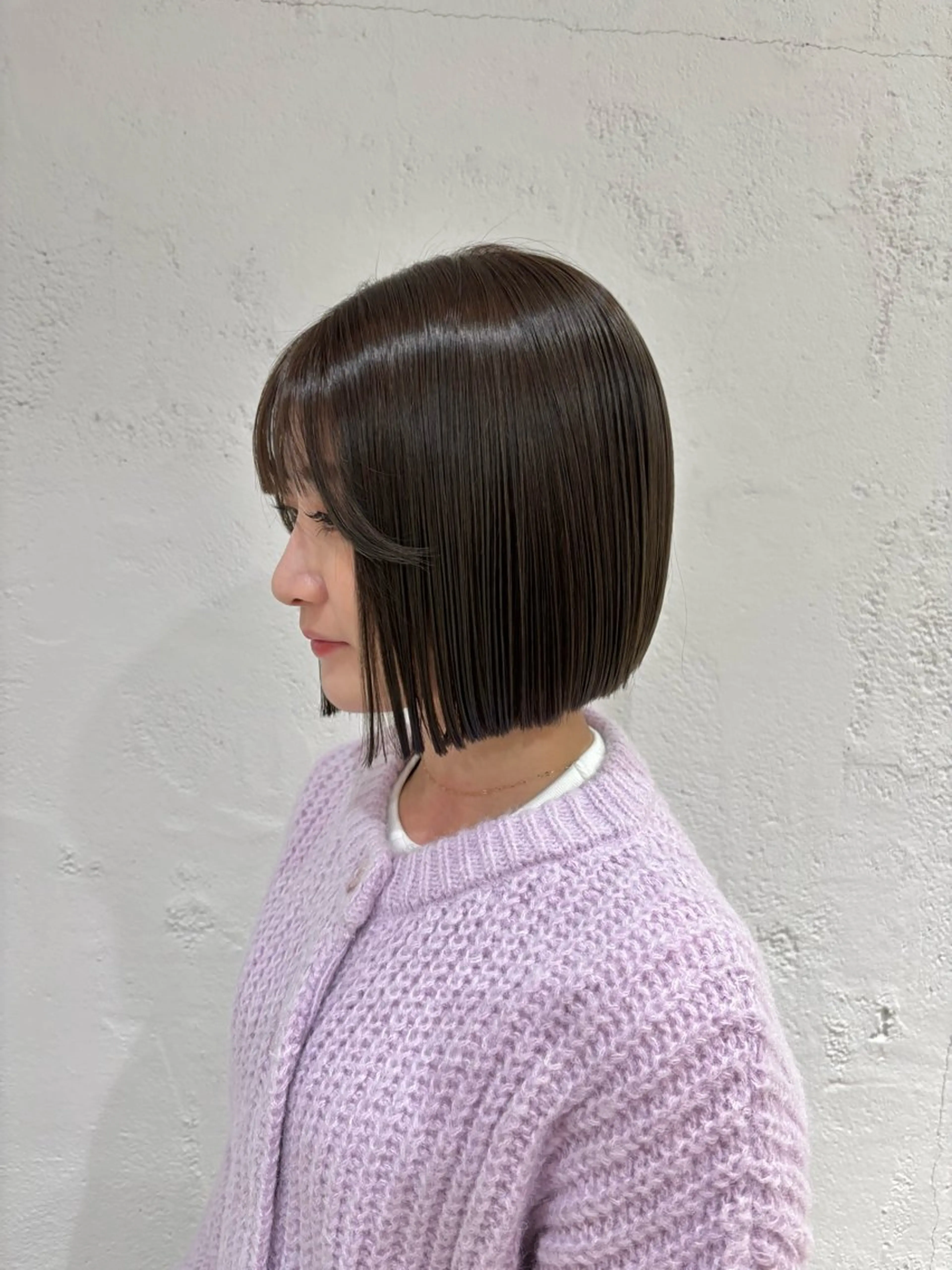 ショート カラー 切りっぱなしボブ ベージュカラー 透明感カラー グレージュ オリーブベージュ サソウ ユリエ🥥のヘアスタイル