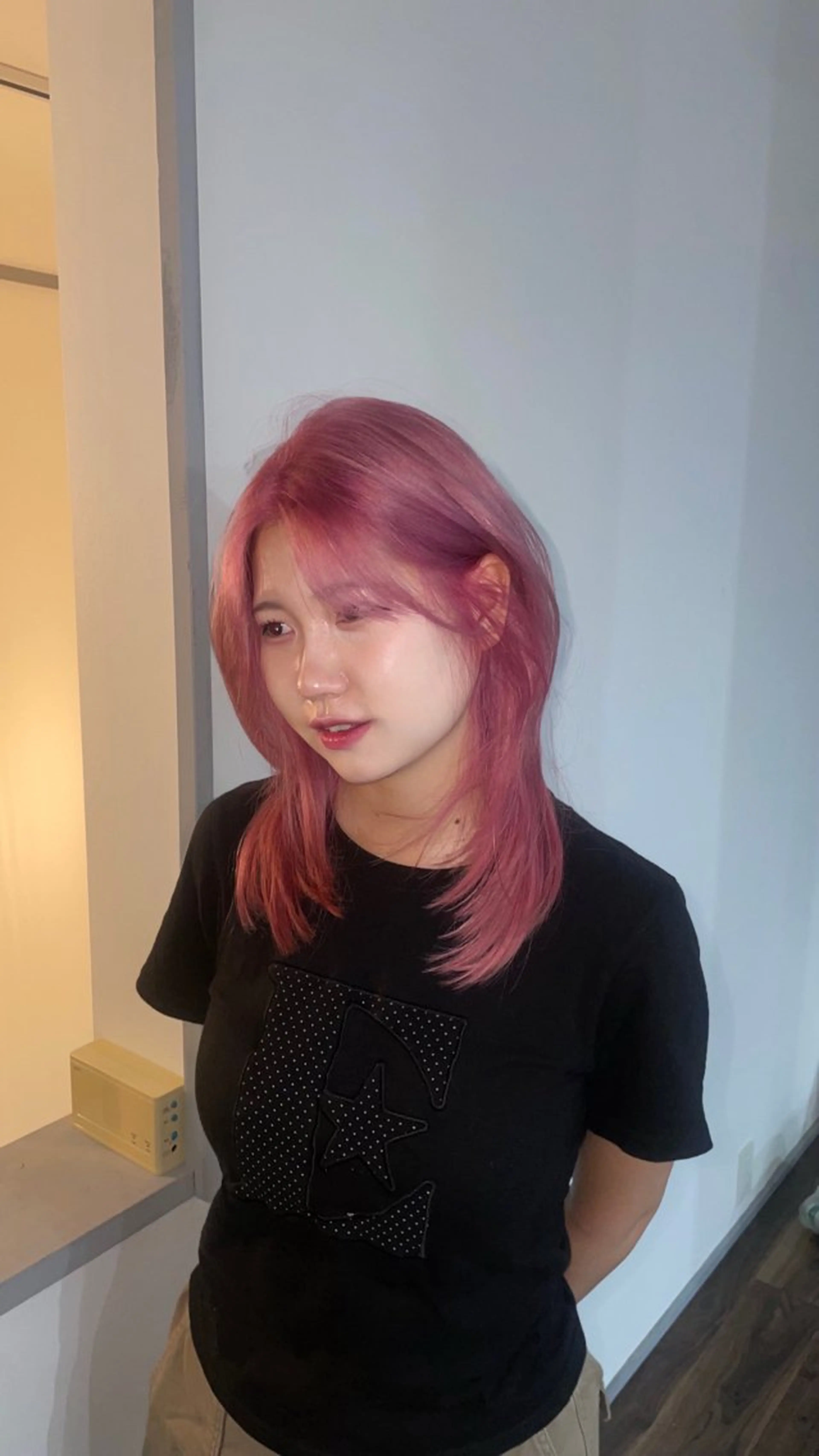 ミディアム ハッシュカット カット レイヤーカット🎀 ブリーチ/なるのヘアスタイル