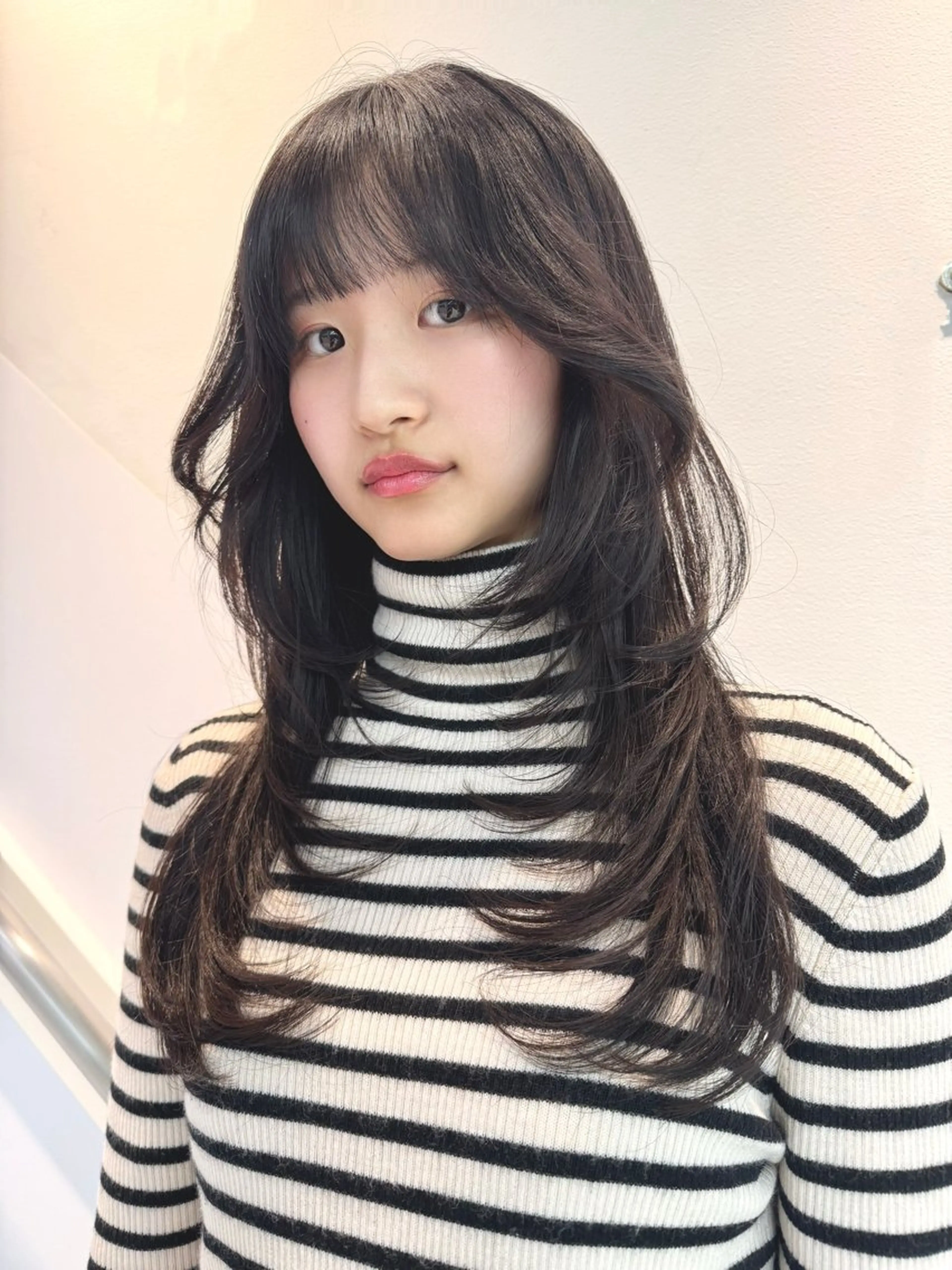 【撮影モデル】カット➕艶ワンカラーの写真