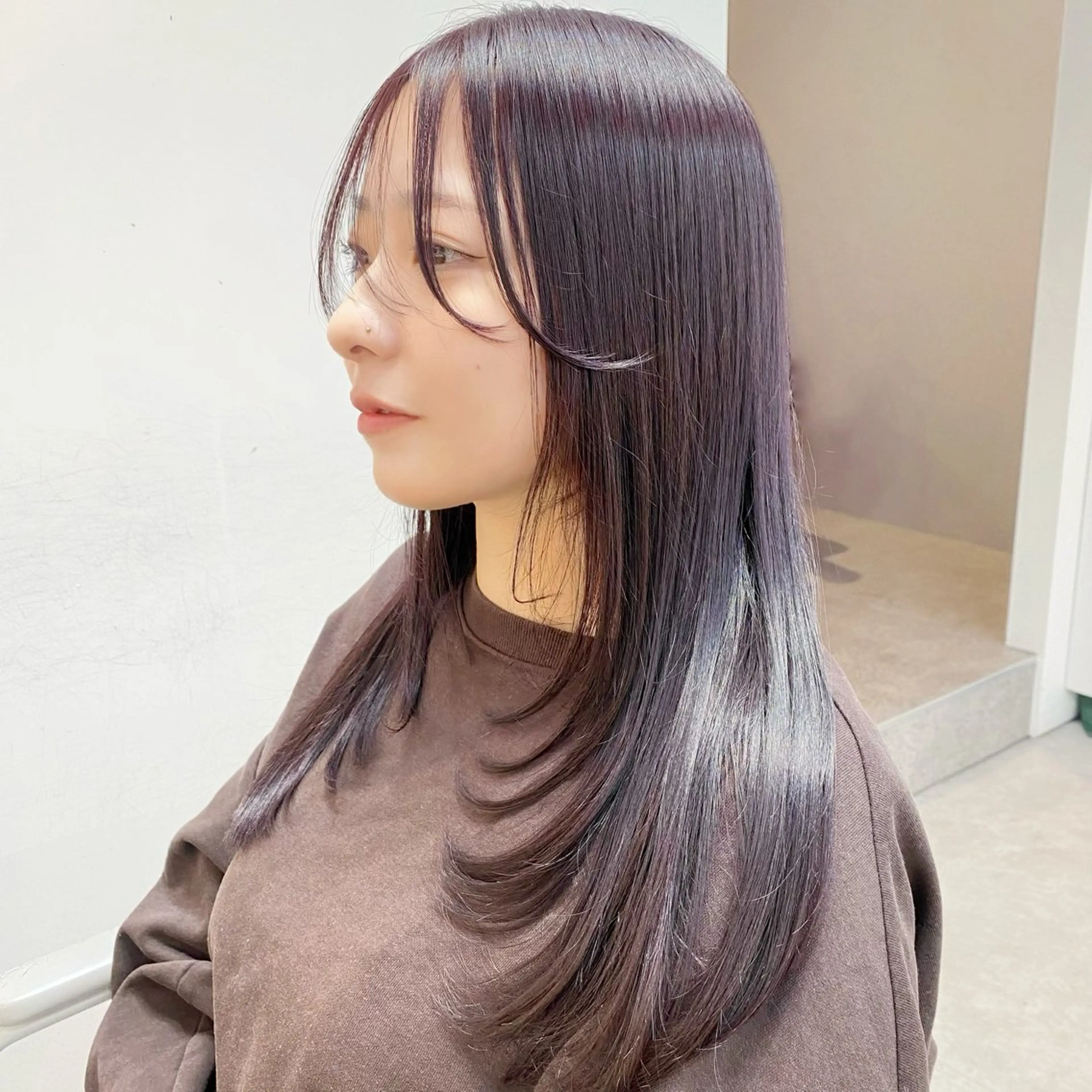 🩵ご新規様🩵カット+艶カラー+5STEP 【HITA】トリートメントの写真