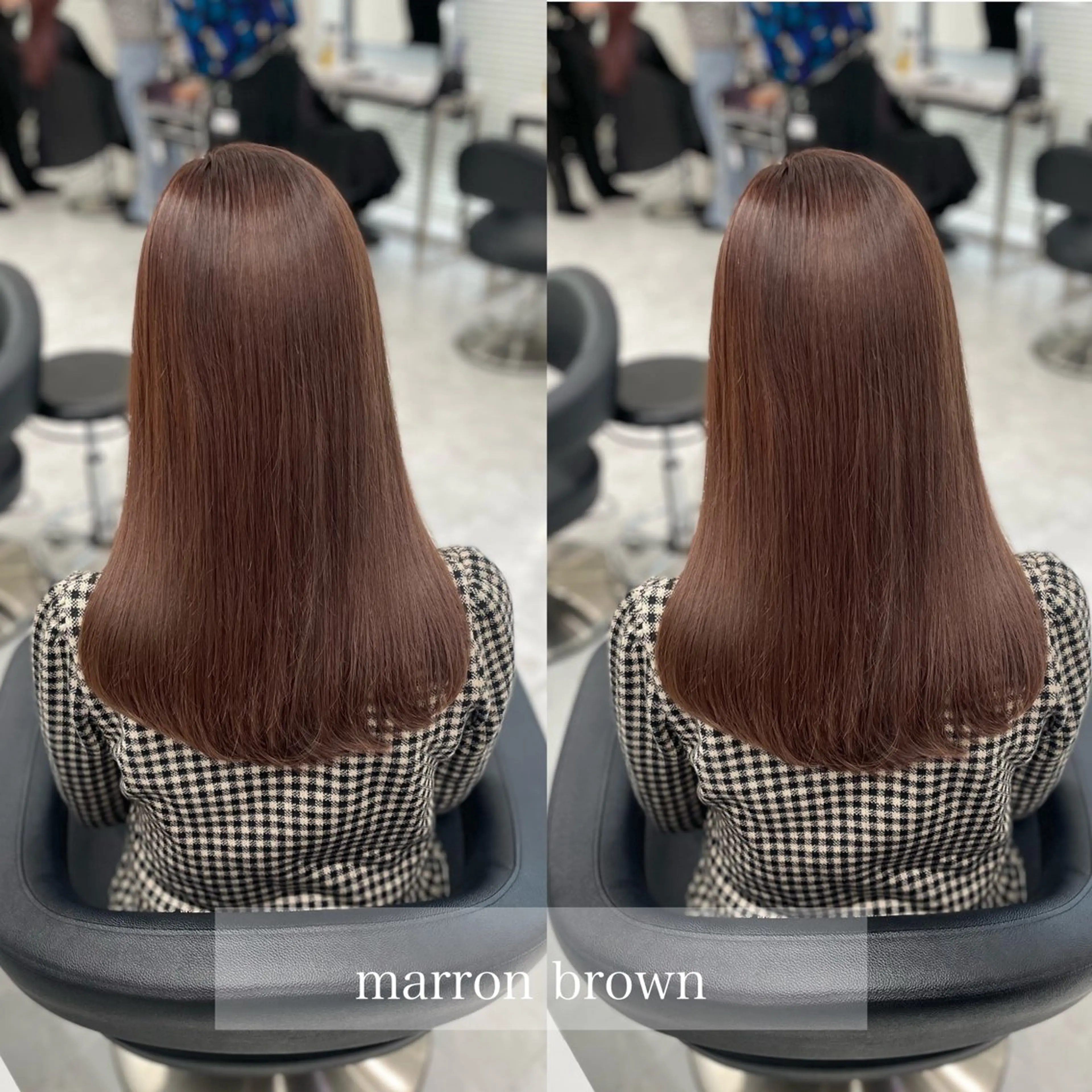 セミロング カラー ヘアアレンジ Ella所属・nana【艶髪】/ レイヤー/縮毛矯正のヘアスタイル