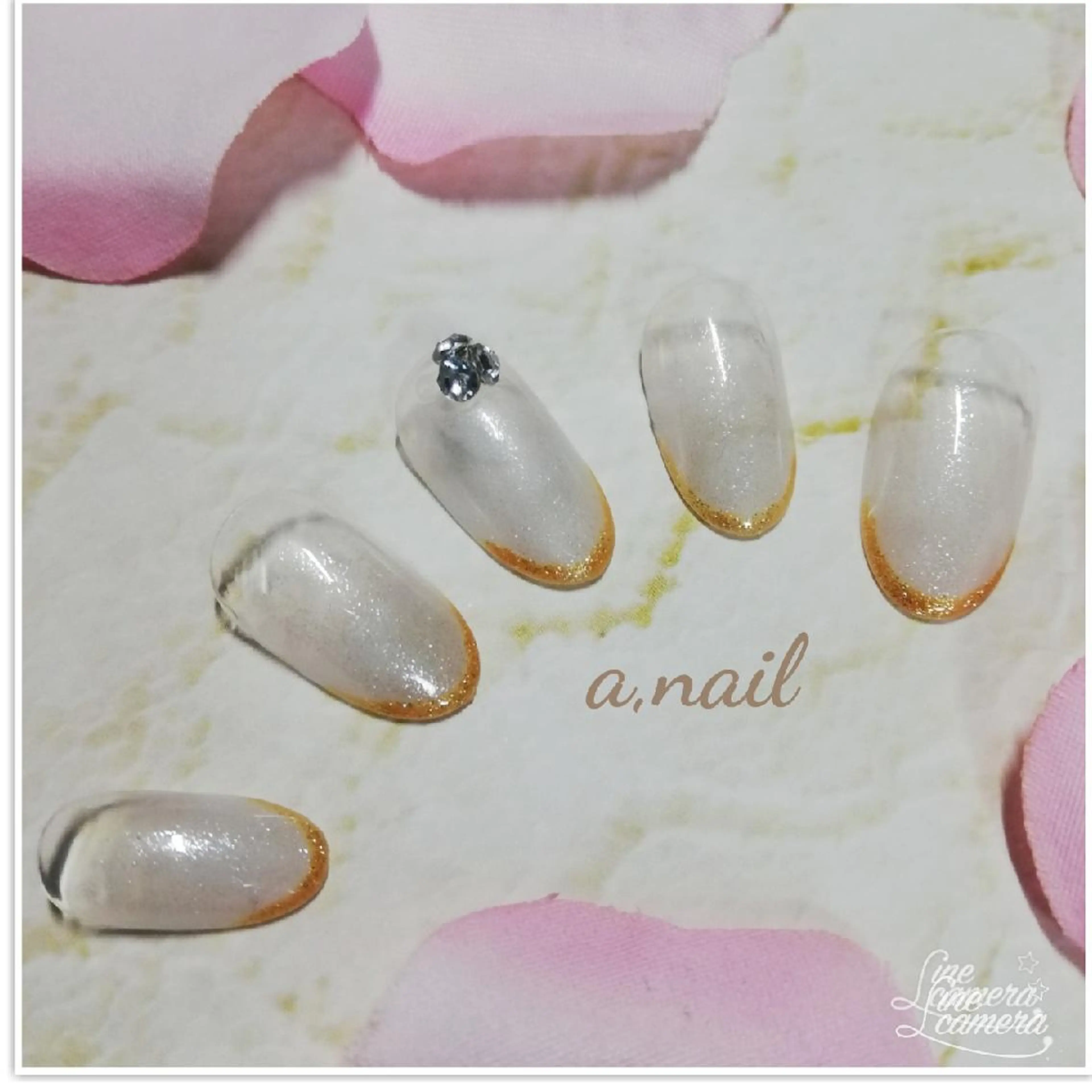 ネイル フレンチネイル 大理石ネイル(マーブル) ストーンネイル ネイルサロン エーネイルのネイルデザイン