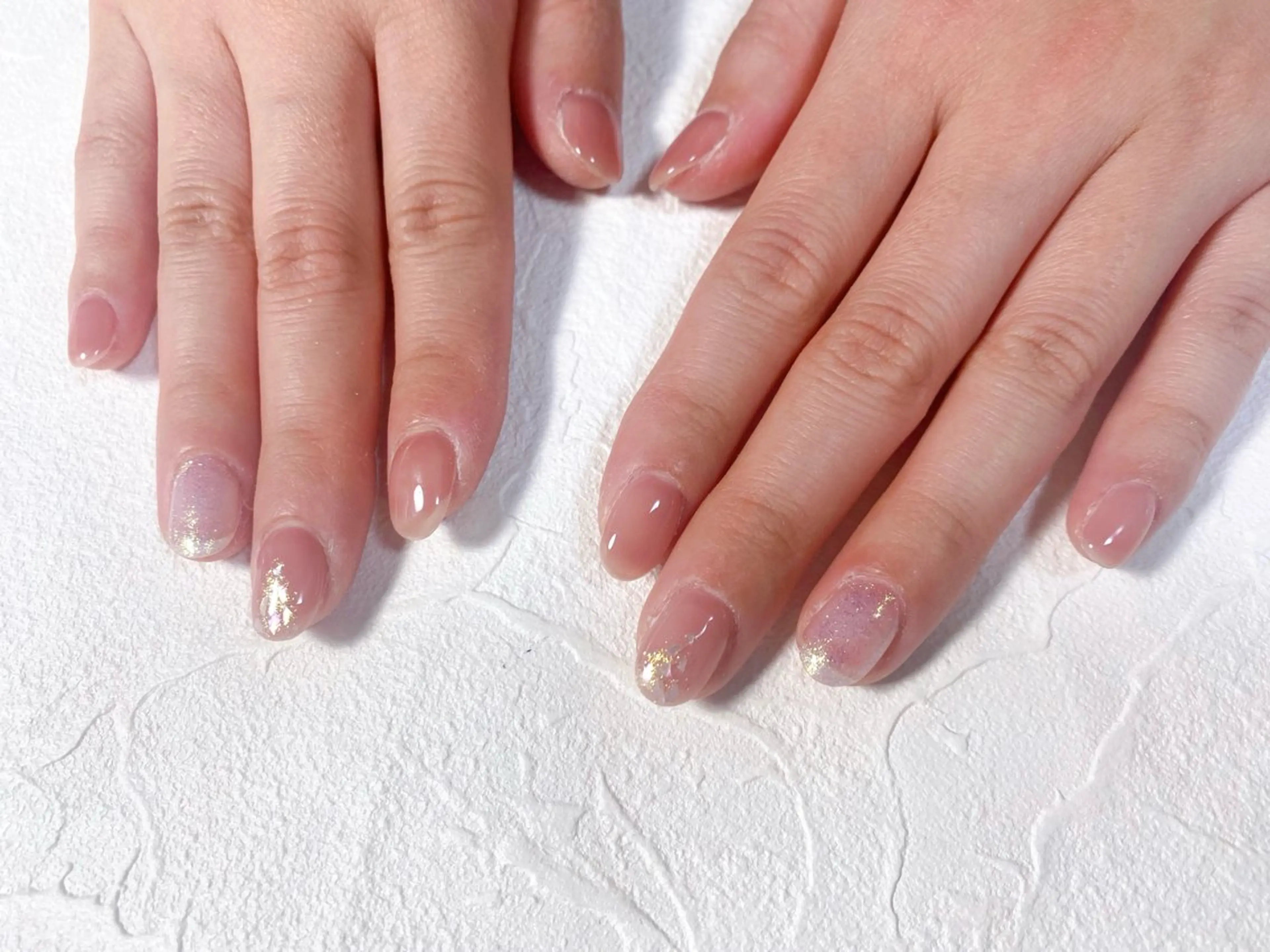 ネイル オーロラネイル フットネイル フレンチネイル ジェルネイル 韓国ネイル ハンドネイル kiki nail たまプラーザのネイルデザイン