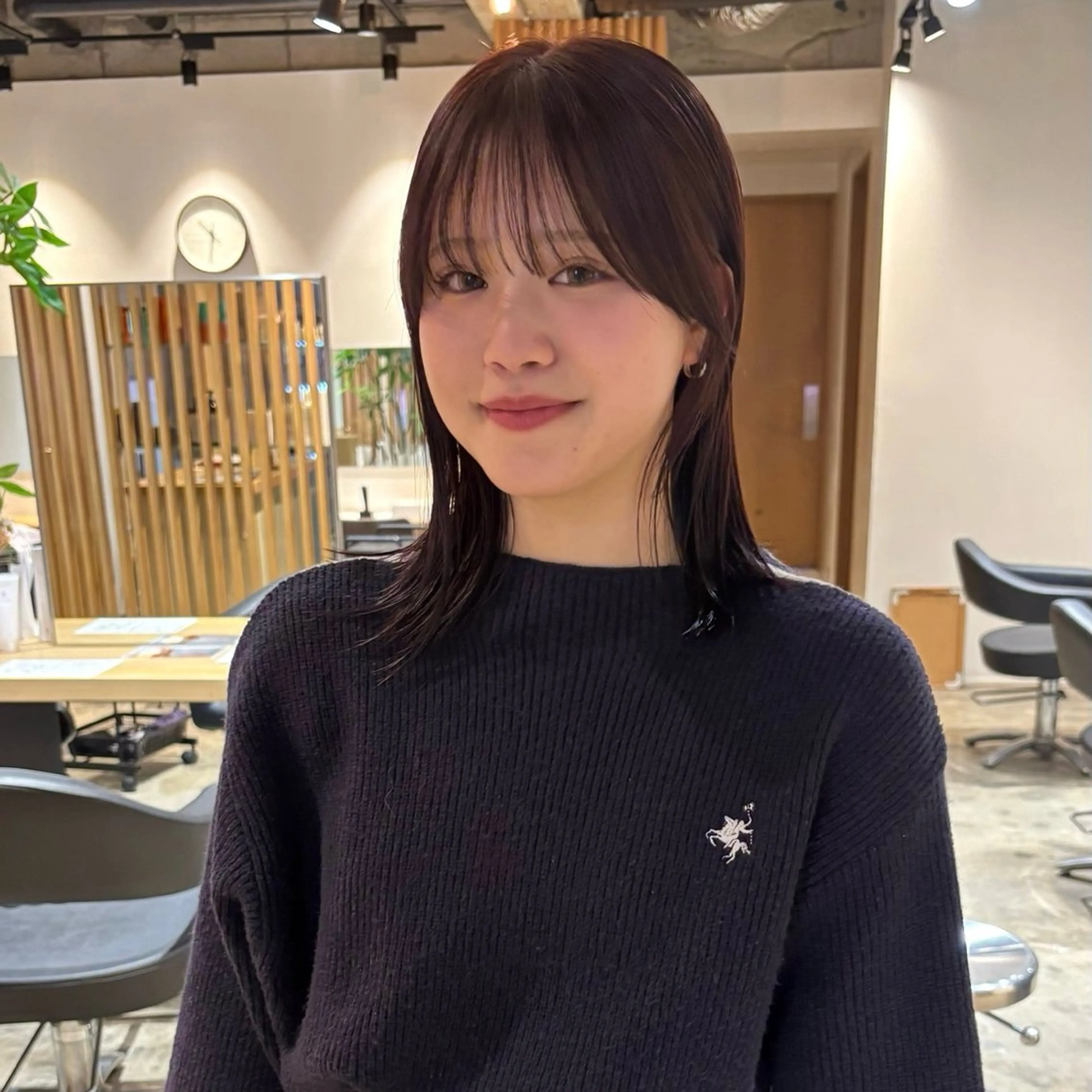 ミディアム カラー カット ヘアカラー ANY所属・透明感カラー sayaᯓ★のヘアスタイル