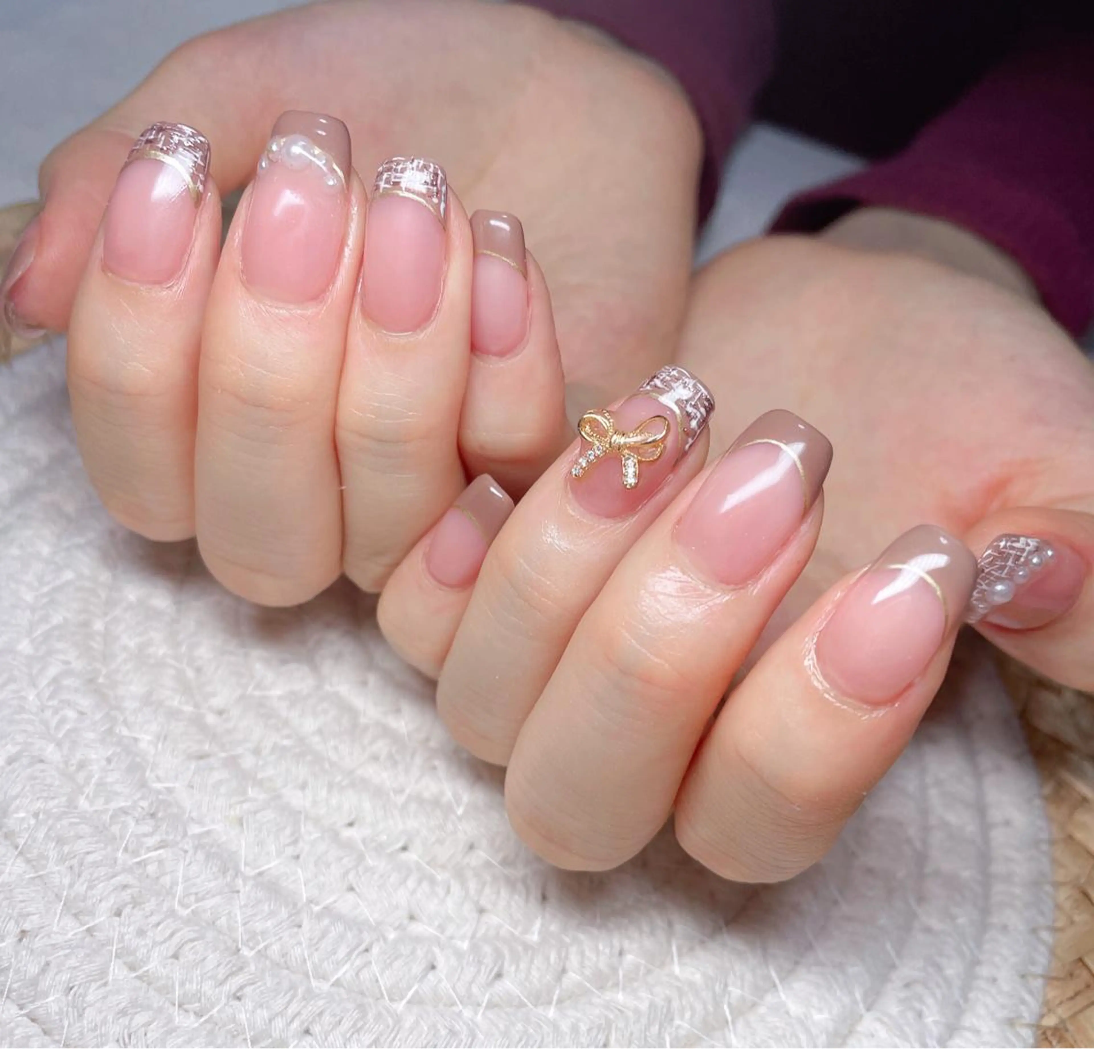 ネイル ハンドネイル M🌷nail 長さだし専門店のネイルデザイン