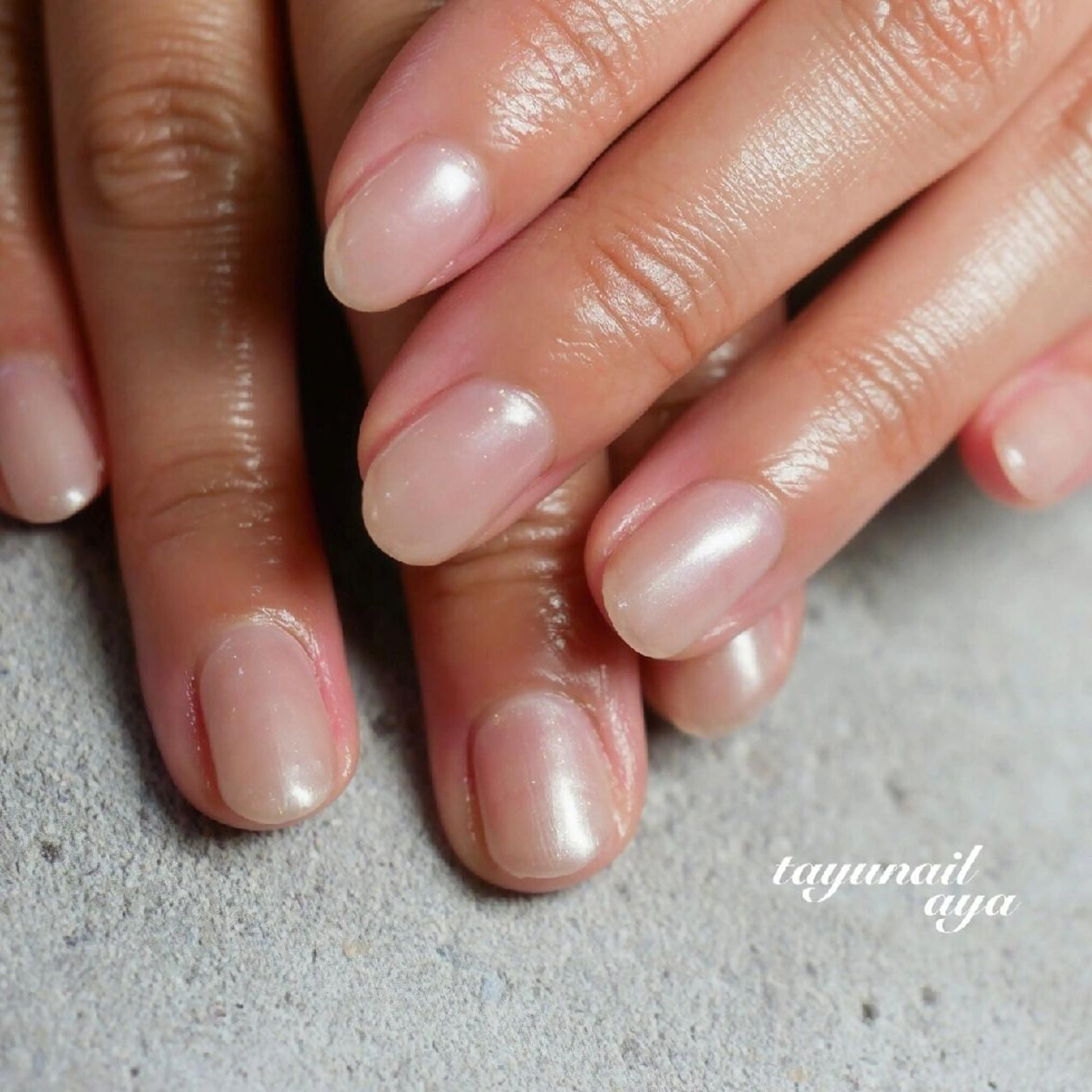 ネイル ブルー ジェルネイル ワンカラーネイル パラジェル 春ネイル ネイルサロン・ネイルスクール　たゆnail所属・ネイルサロン 【たゆnail】のネイルデザイン